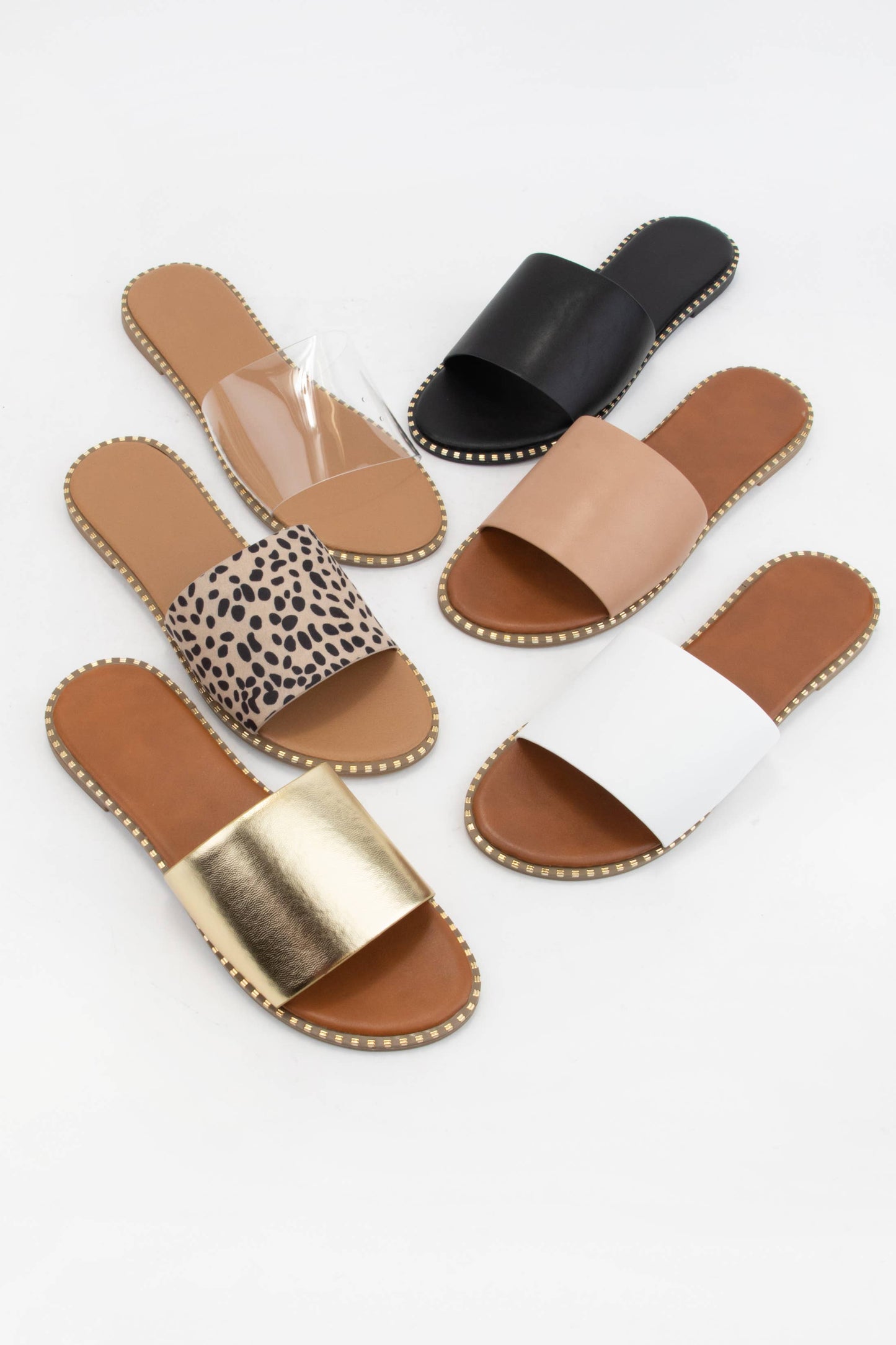 MICAH METAL TIP EMBELLISHED EDGE SOLE SANDAL MMT69