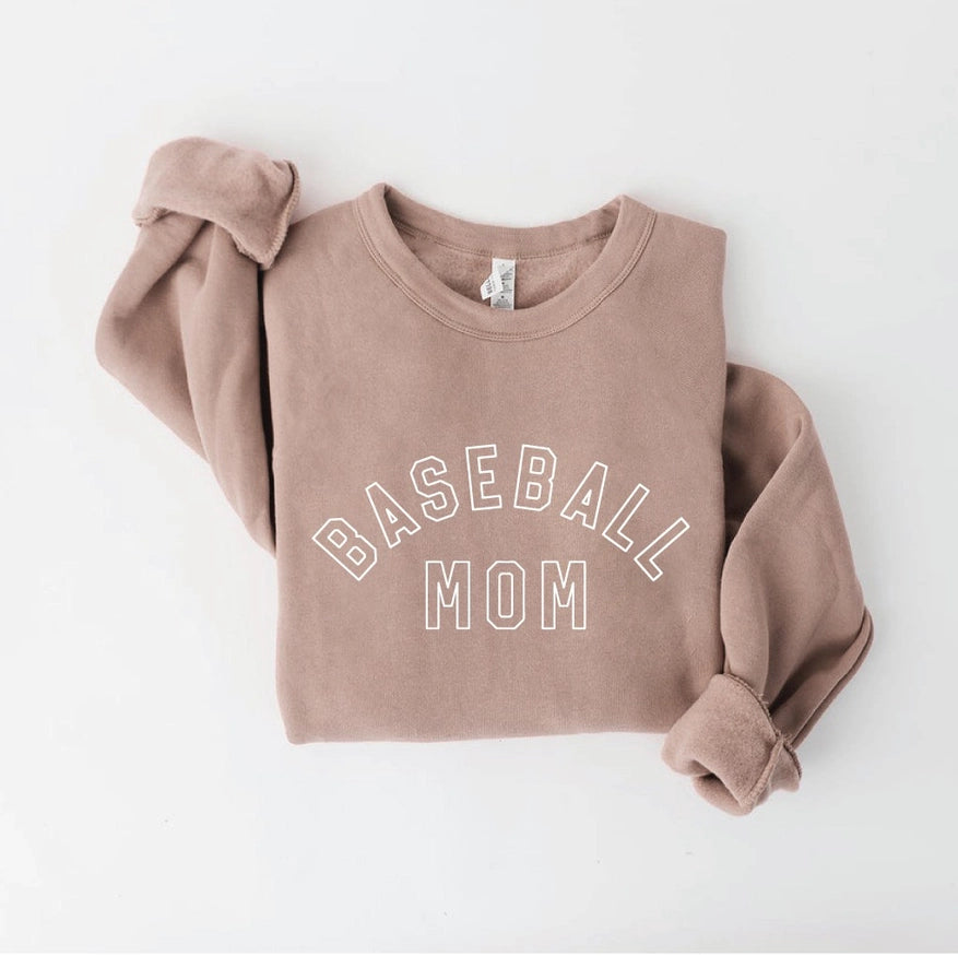 Baseball Mom -Hollow letters