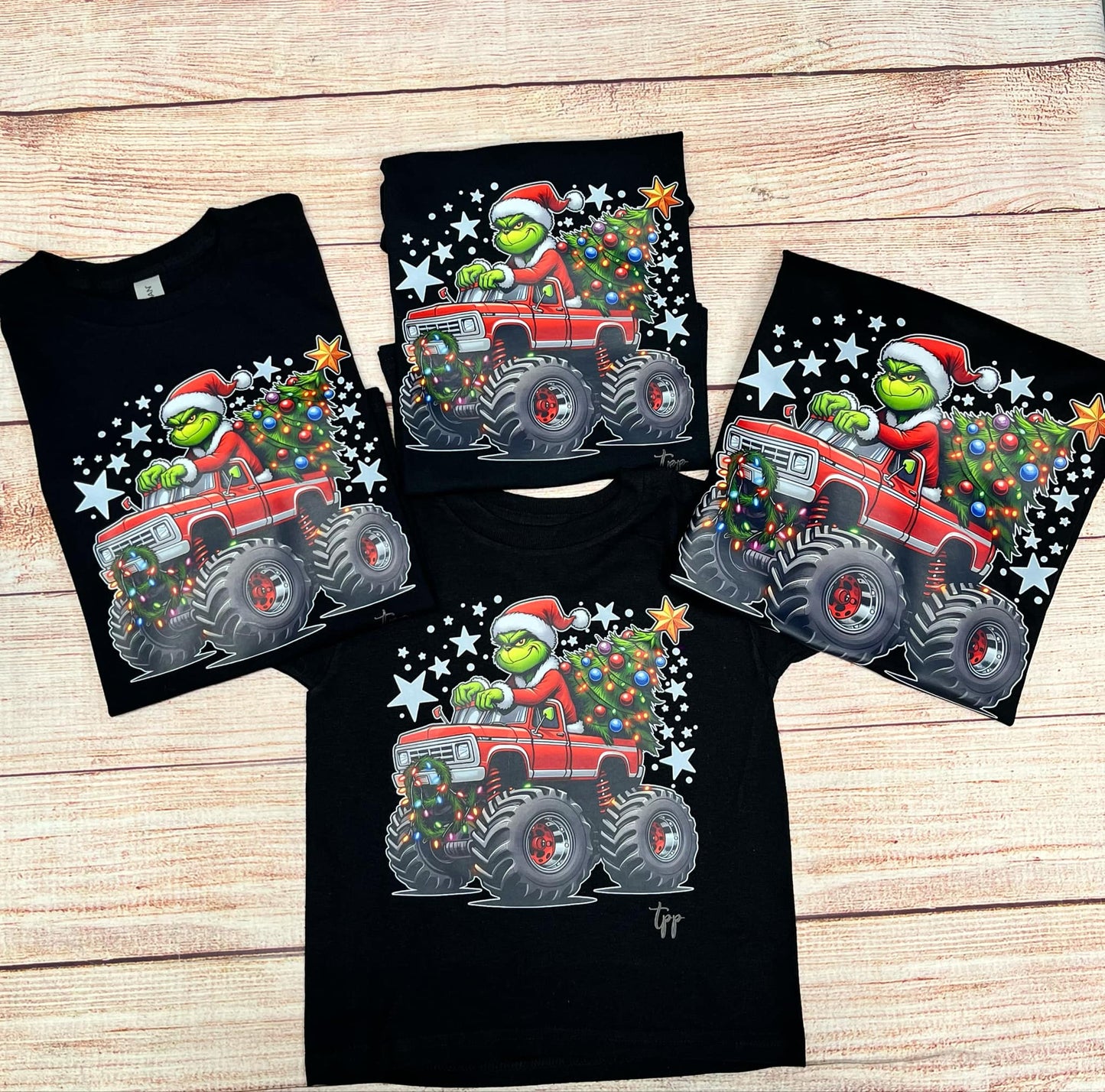 Grinch in red truck T-SHIRT (GILDAN ONLY)