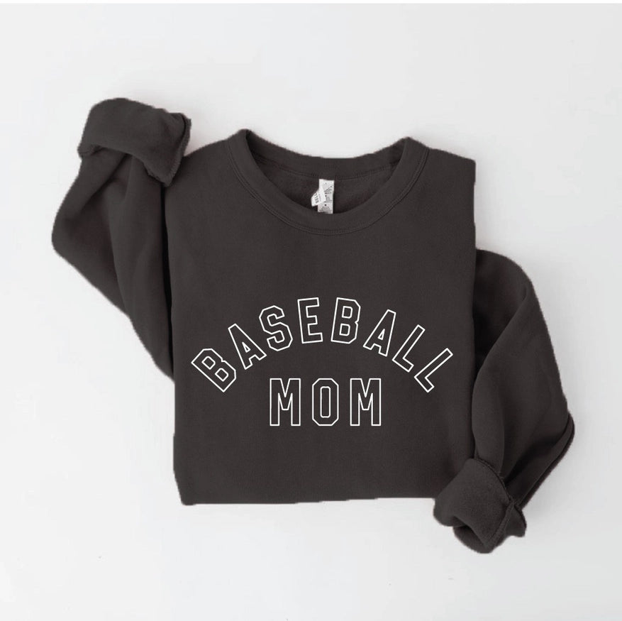Baseball Mom -Hollow letters