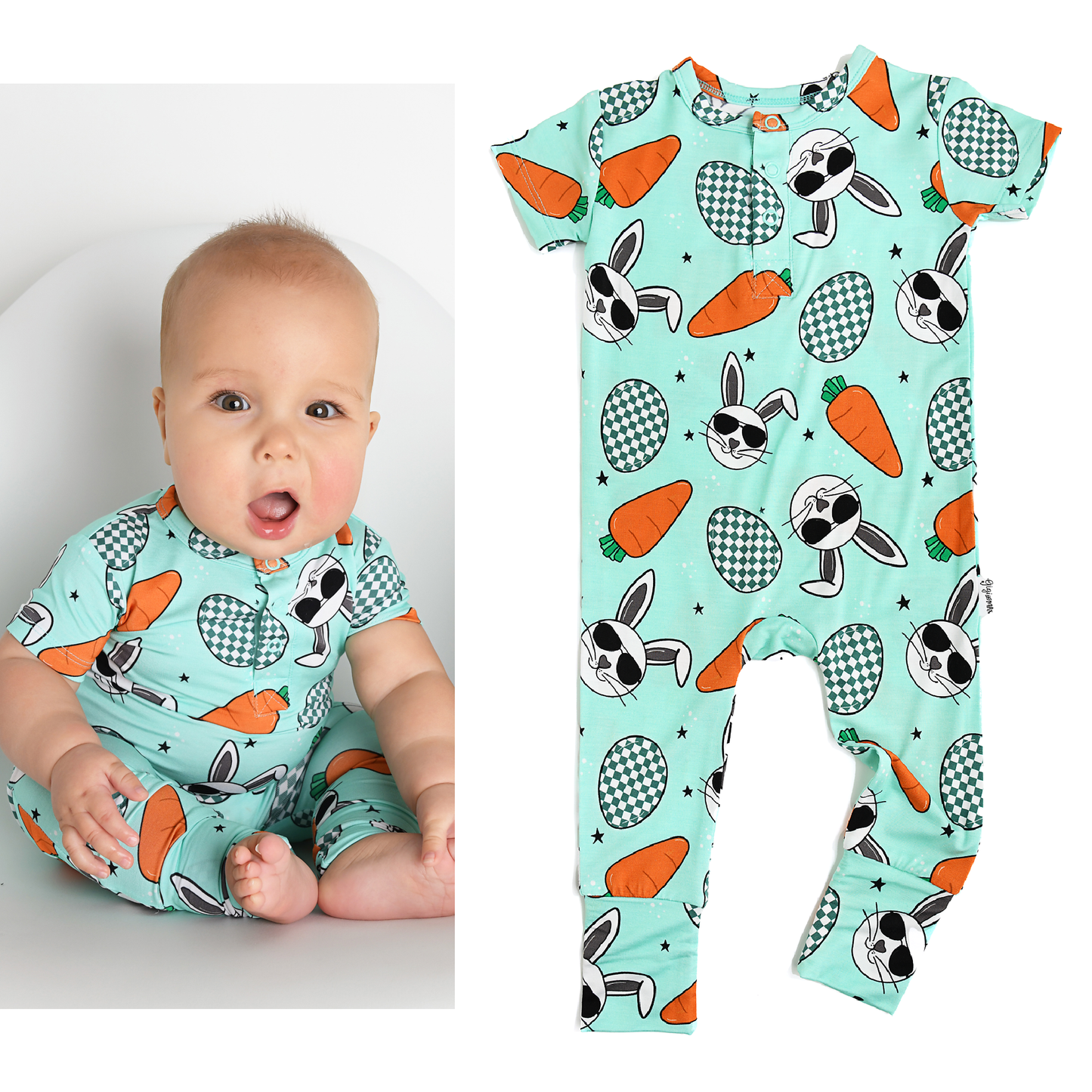 Bamboo Romper Boys Clothing Summer Baby Henley Peter 1459