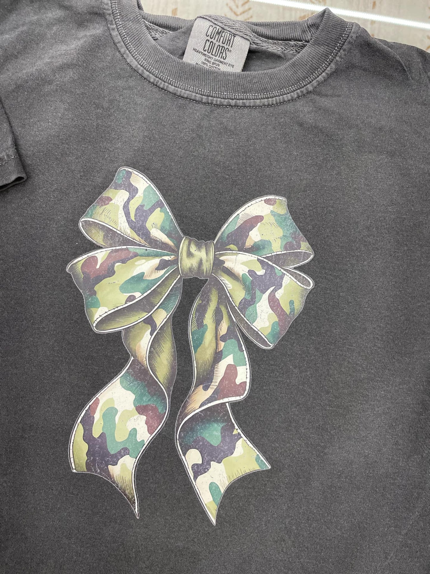 Long Camo bow T-shirt