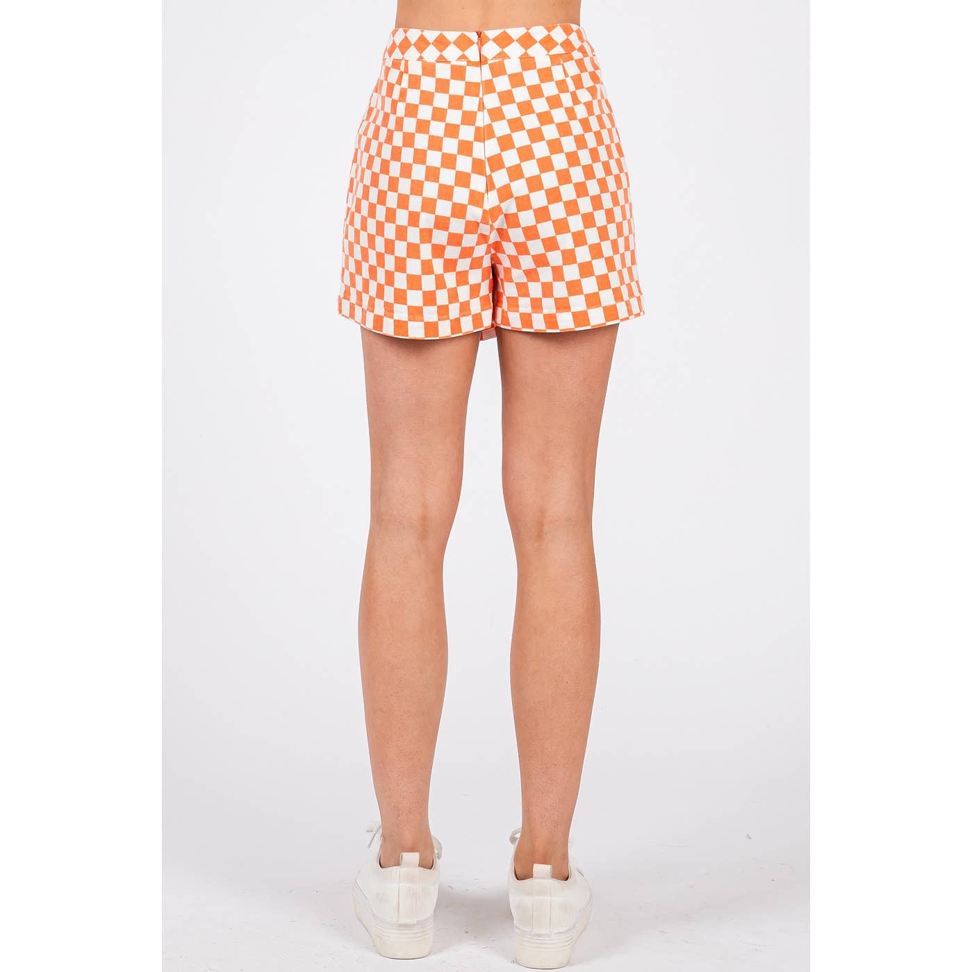 GAME DAY CHECKERED OVERLAY WRAP FRONT MINI SKORT-GDCOW