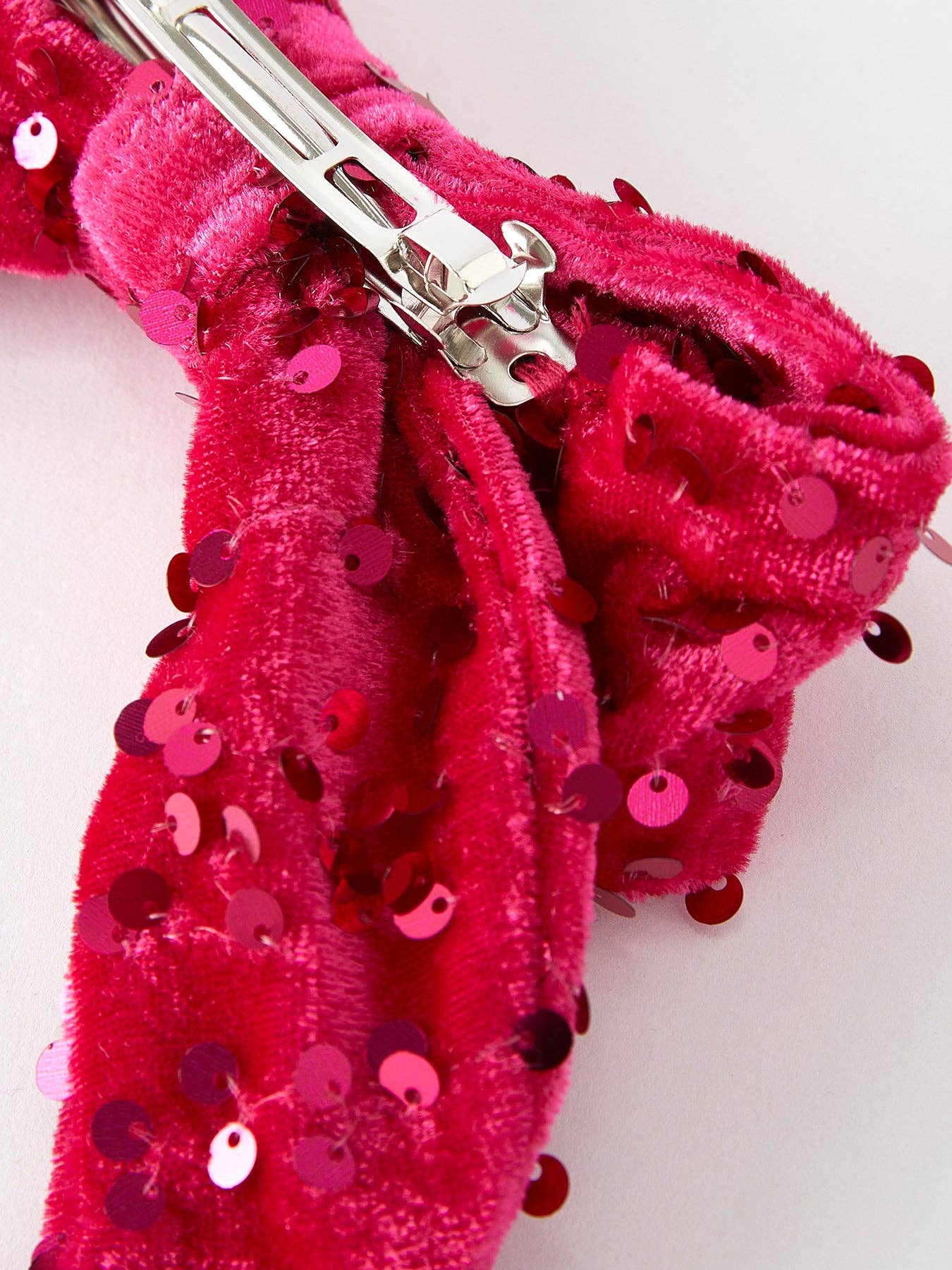 Girls Sequin Bow Hair Clip ACG567