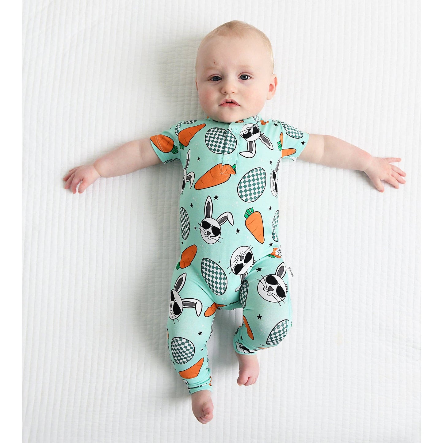 Bamboo Romper Boys Clothing Summer Baby Henley Peter 1459