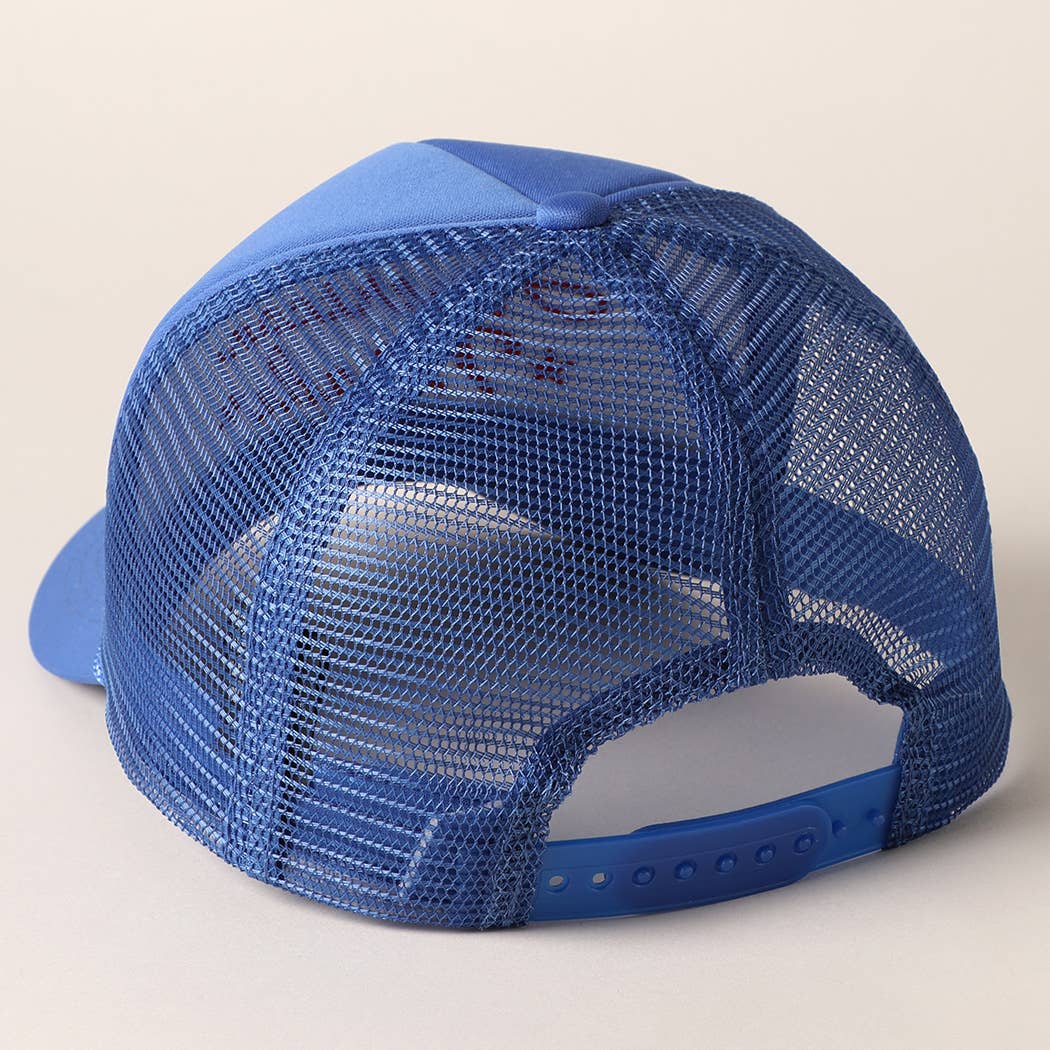 American Made Embroidery Mesh Back Trucker Hat AMH33