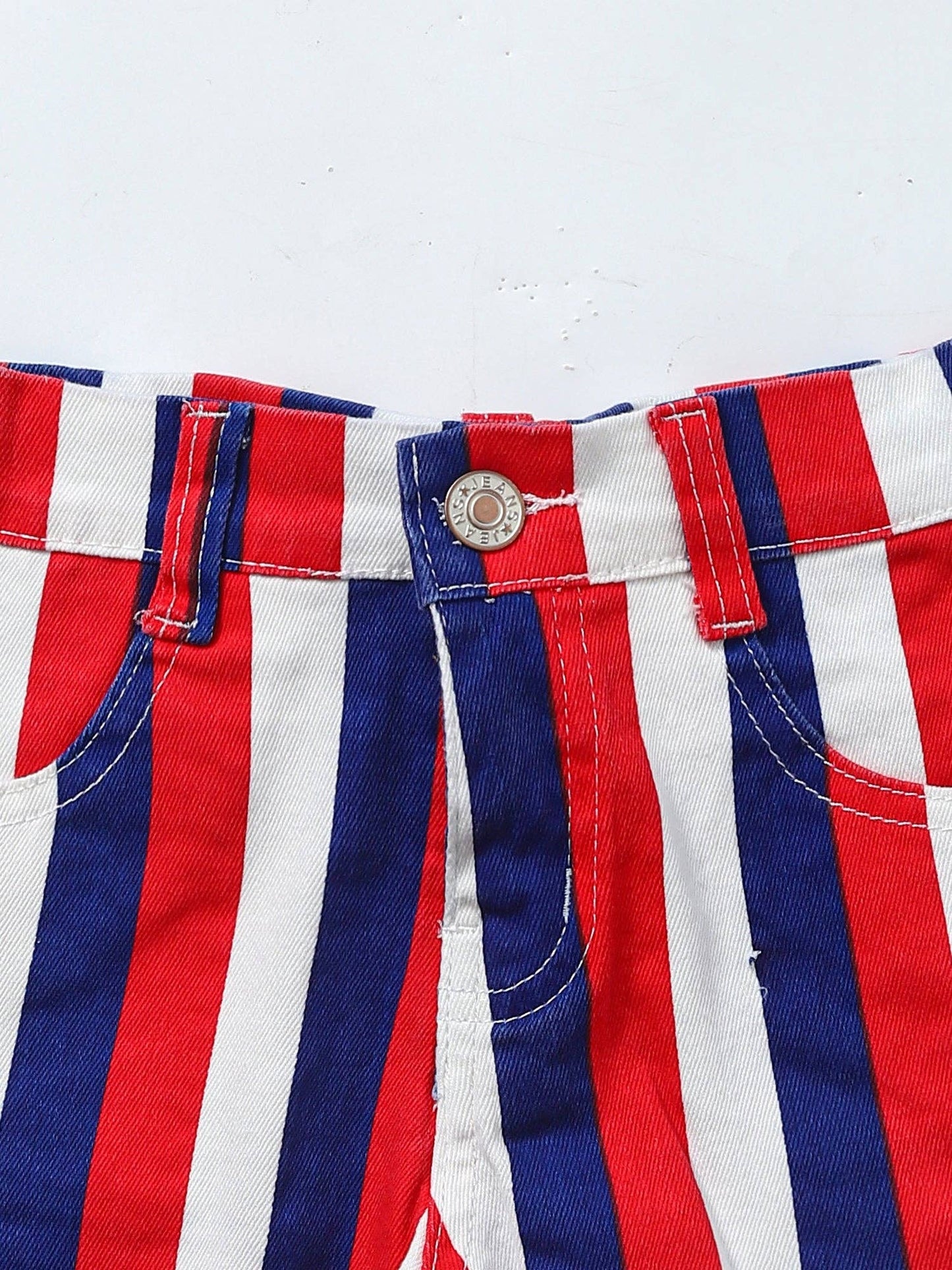 Stripes Denim Shorts SJF-DS