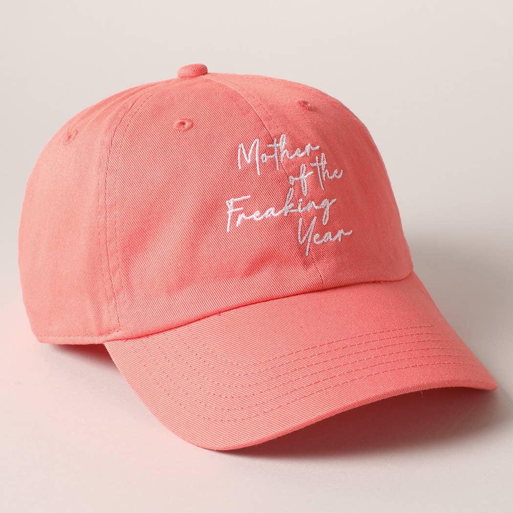 "Mother of the Freaking Year" Embroidery Baseball Cap MBC32