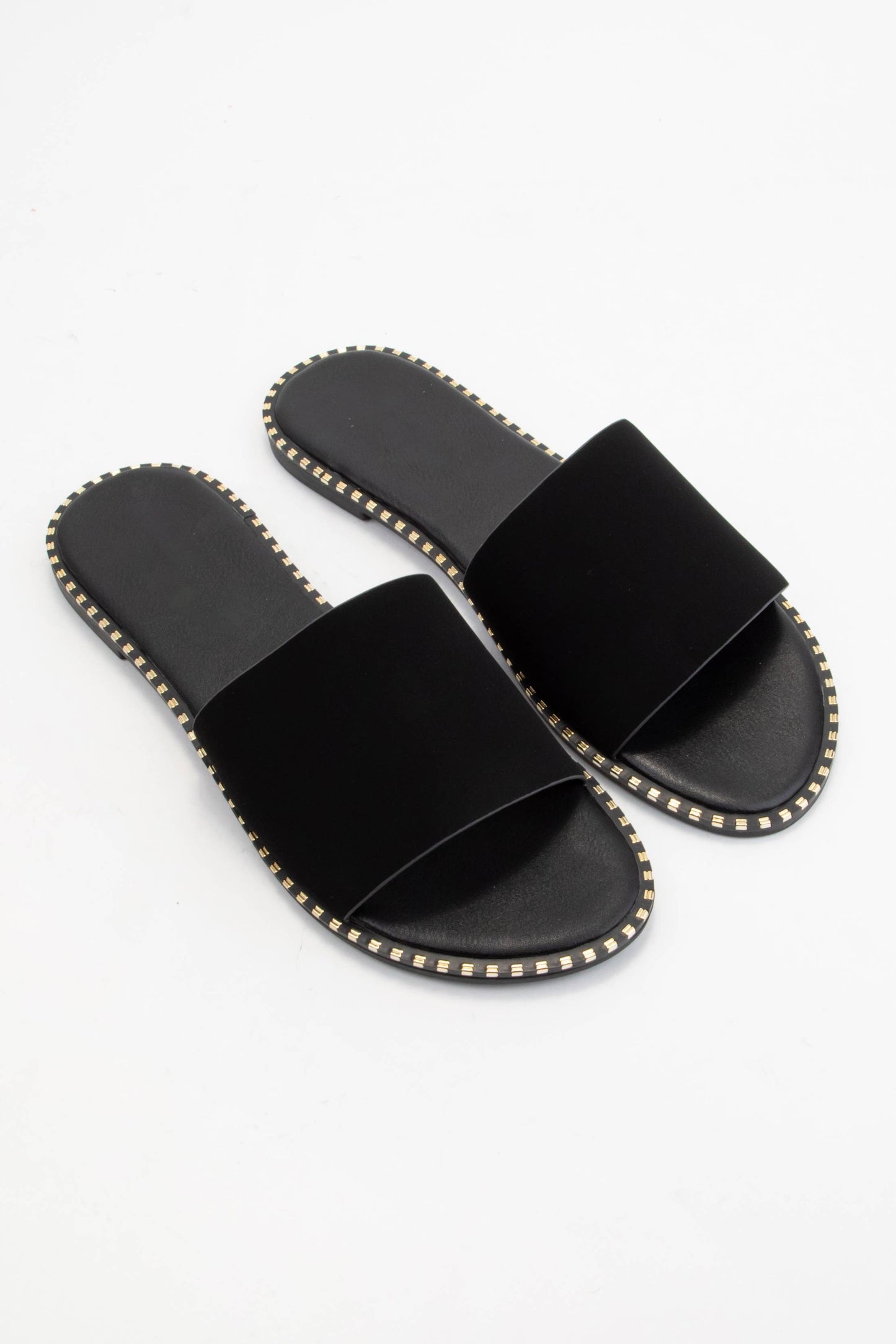 MICAH METAL TIP EMBELLISHED EDGE SOLE SANDAL MMT69