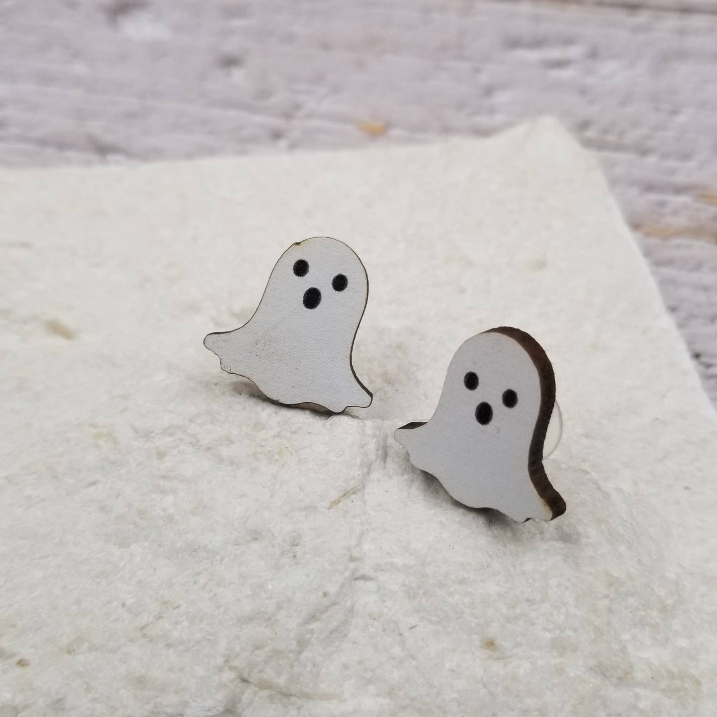 Treasure Wholesale - Halloween Ghost Pumpkin Bat Earrings TW829