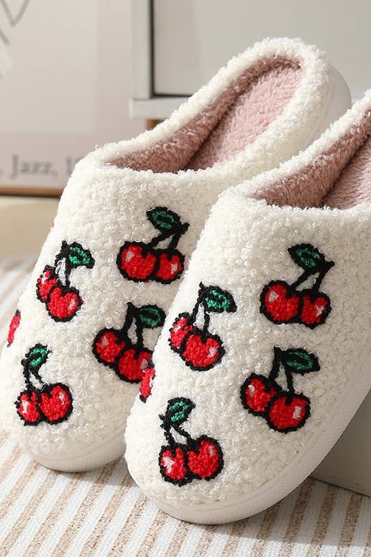 Pink checkered smile yellow face slippers 40SP014