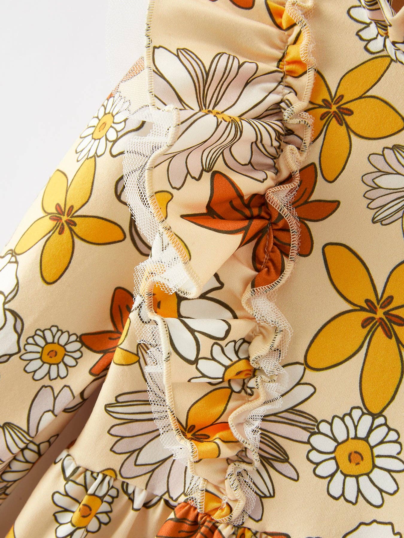Fall Floral Print Dress DRG65133078