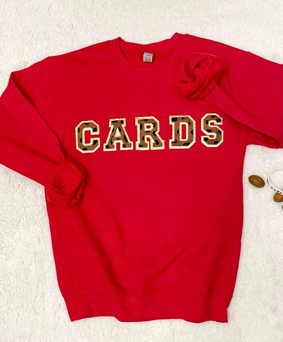 Cards Chenille sweatshirt "leopard"