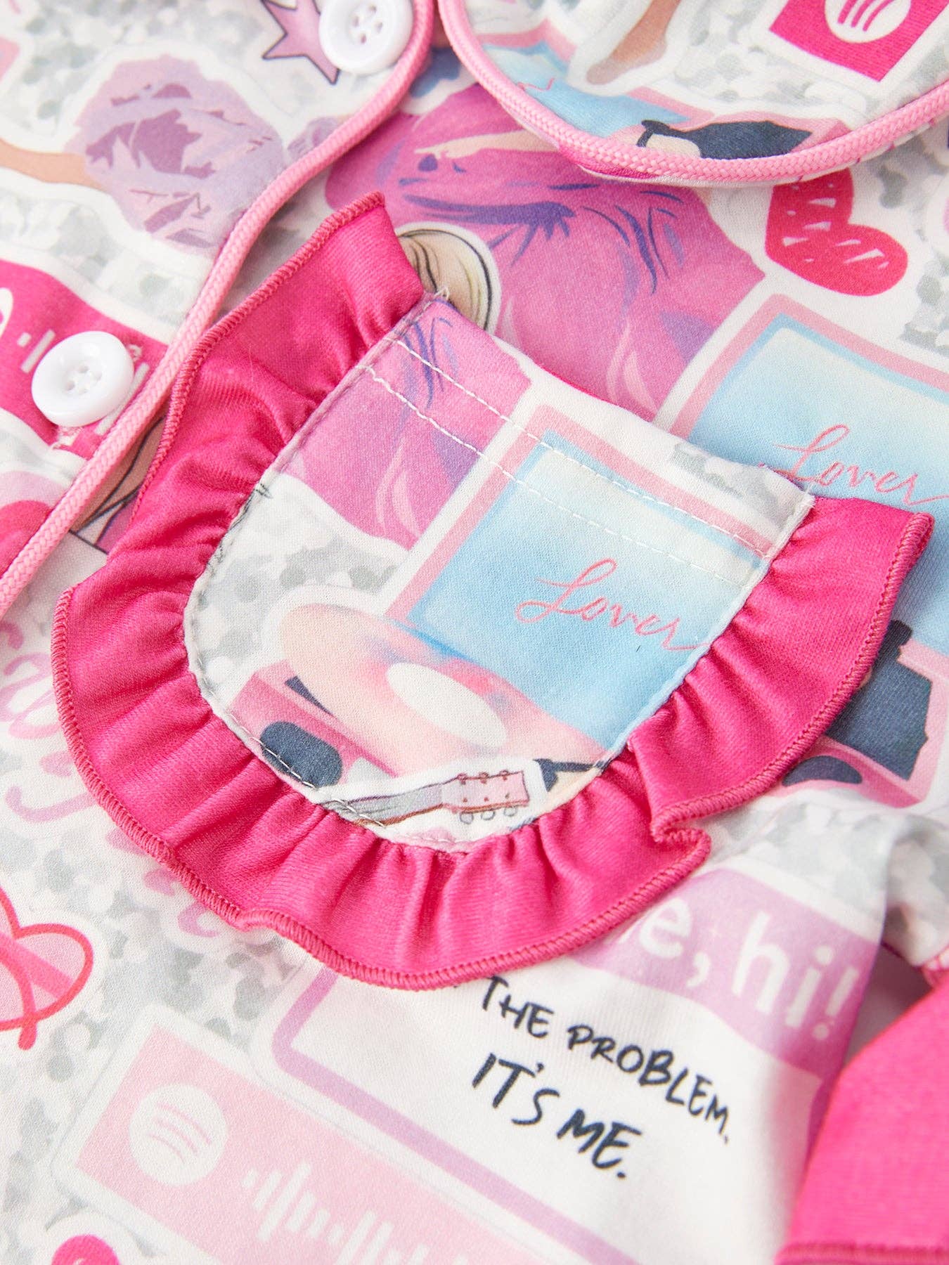 TS Character Print Girls Pink Pajamas PJG40362