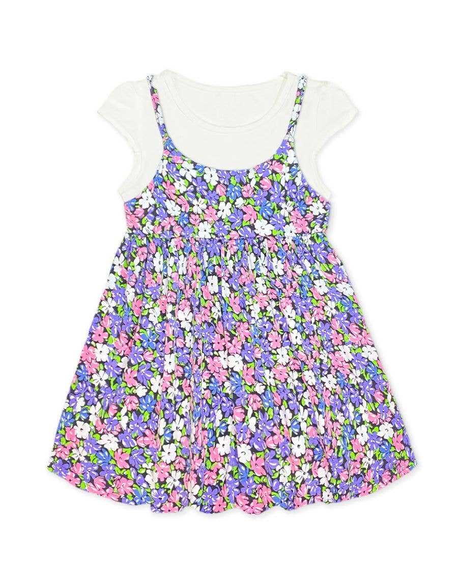 Toddler's Double Layered Tee Dress - TKD-3991T-M116
