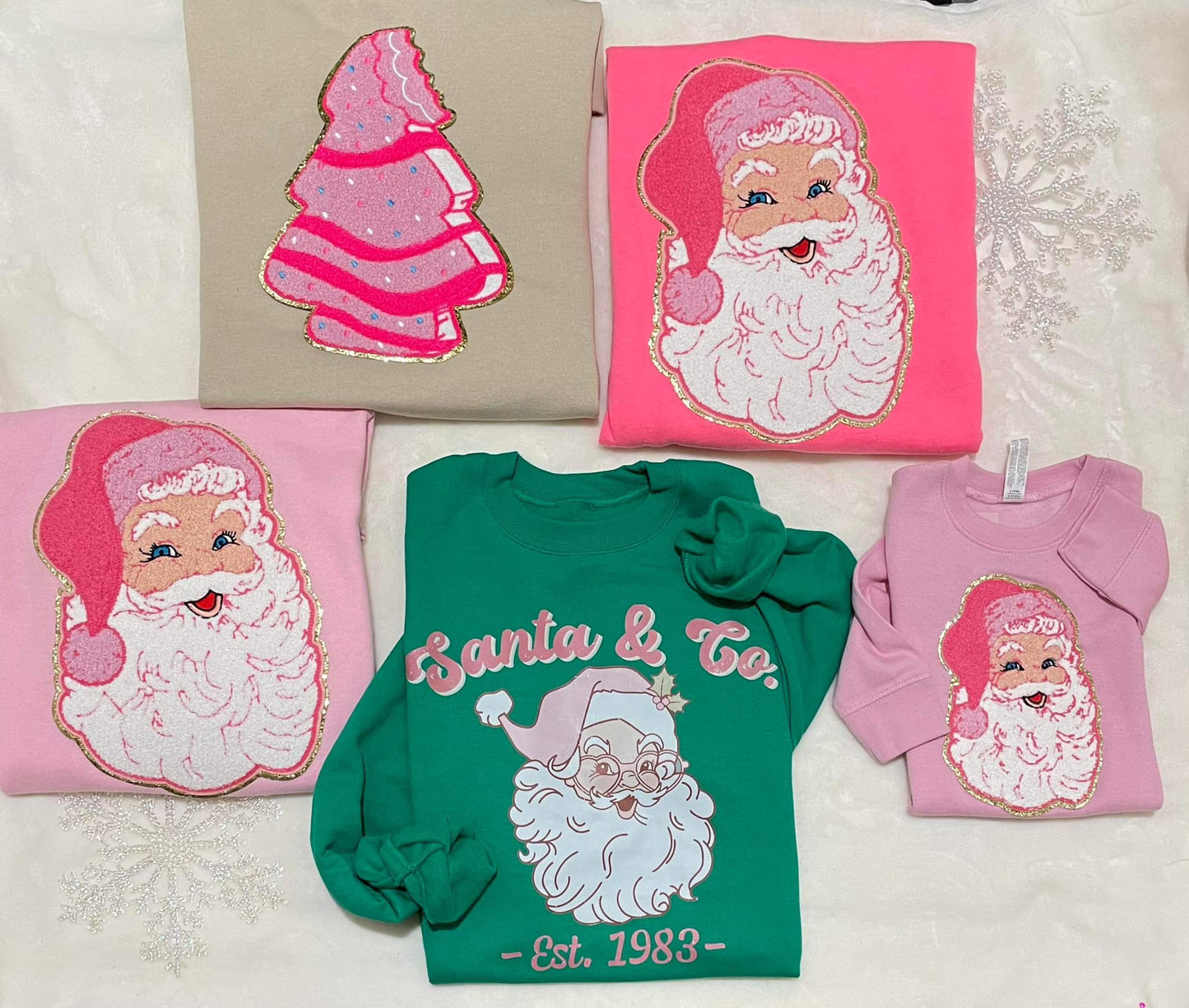 SANTA CHENILLE SWEATSHIRT