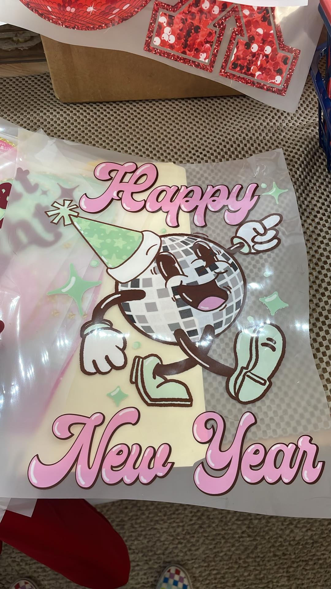 Happy New year disco ball IMAGE