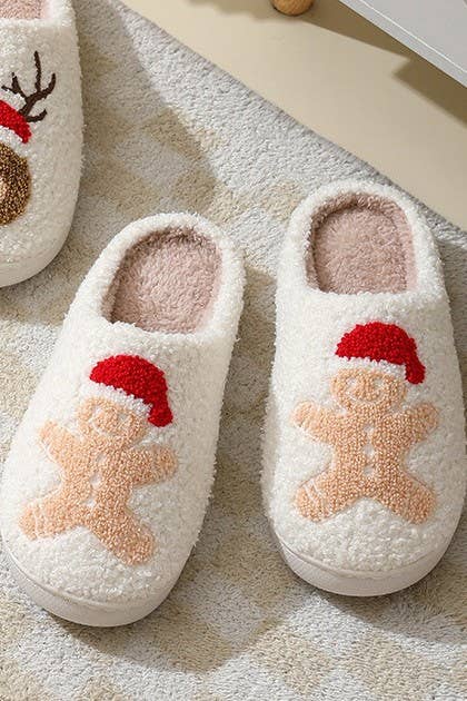Pink checkered smile yellow face slippers 40SP014