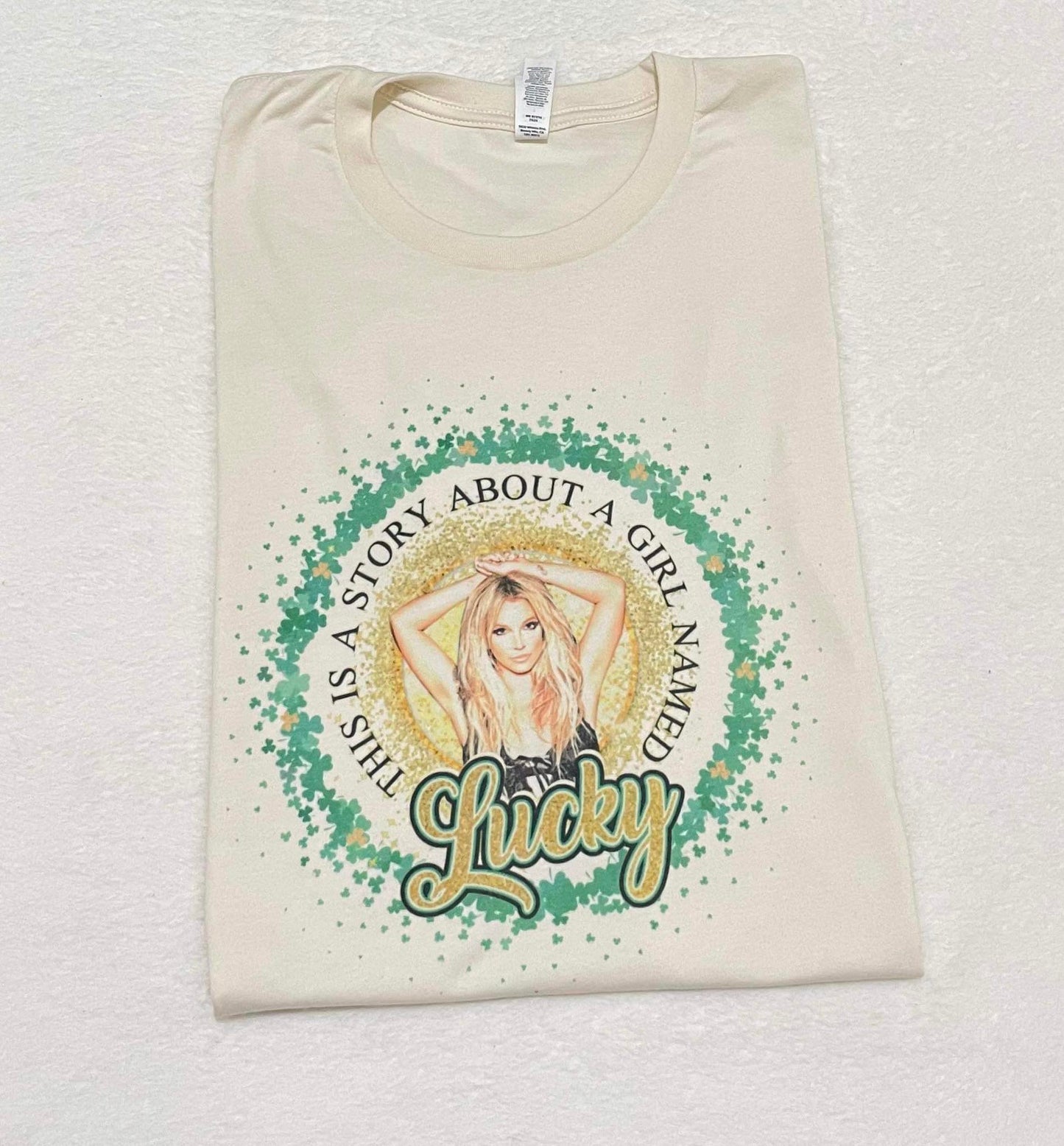 Just a girl named Lucky Brittany Spears Tee Shirt