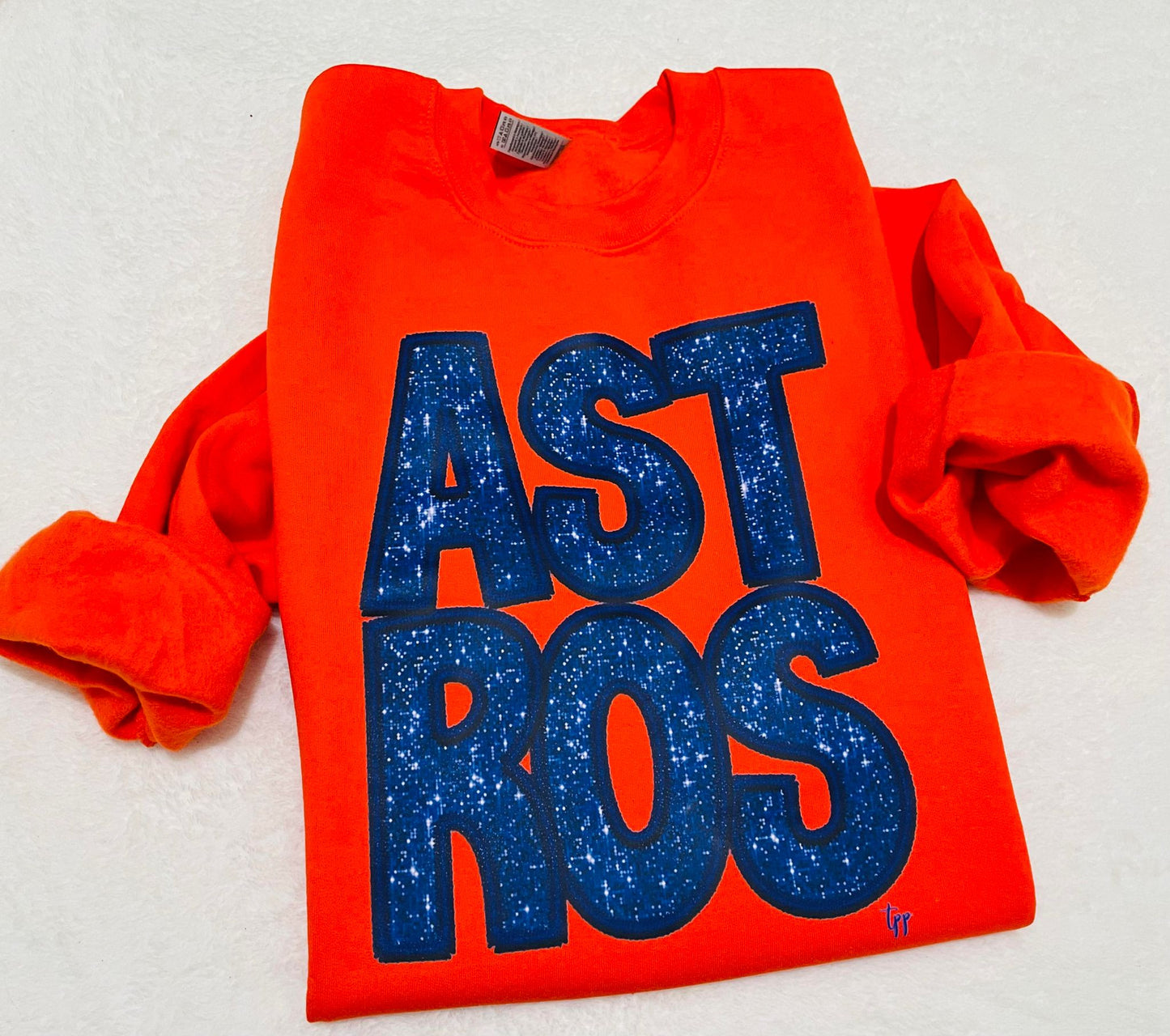 Astros faux sequin sweatshirt