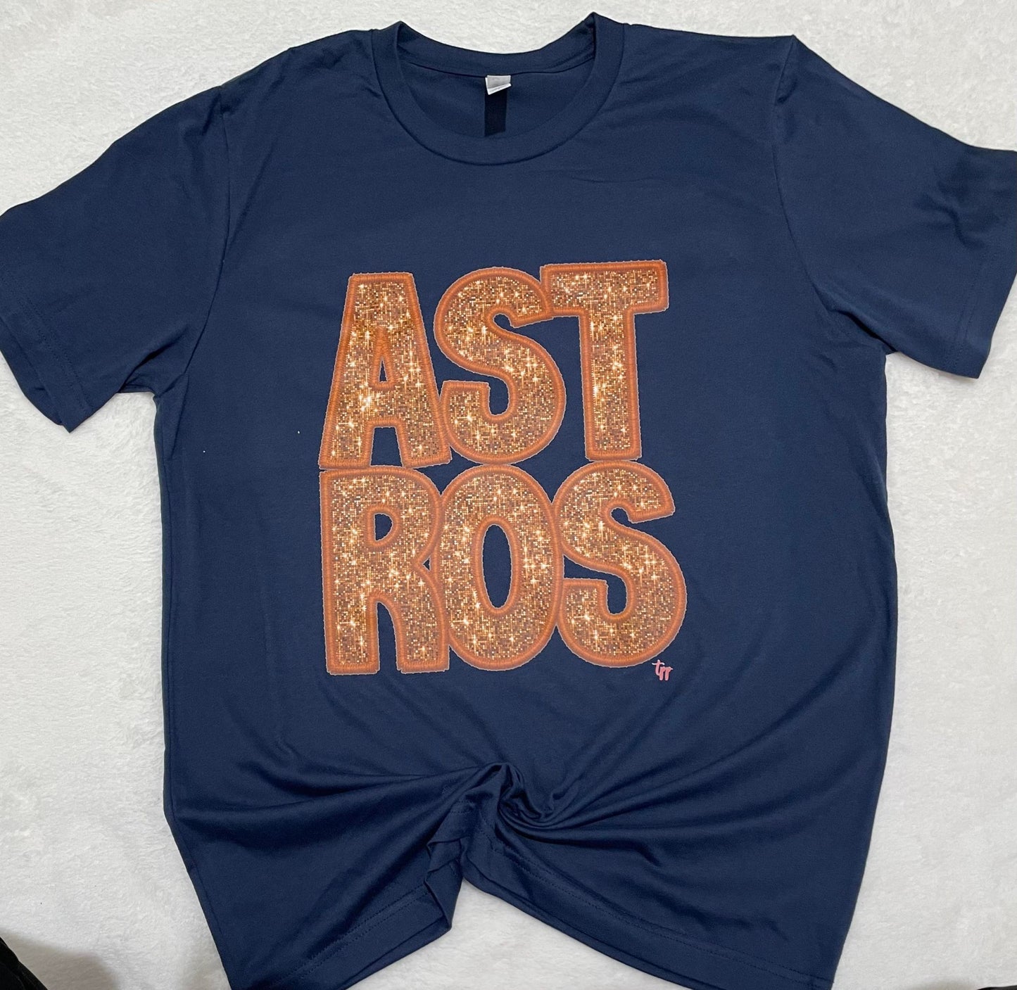 Astros faux sequin T-shirt