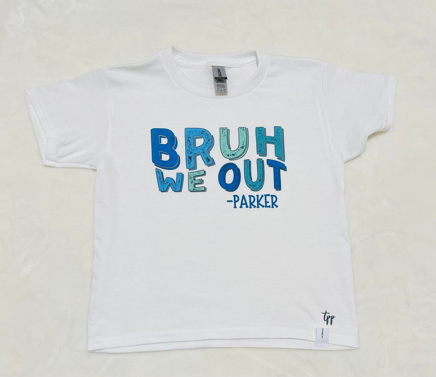 BRUH WE OUT CUSTOM NAME T-SHIRT