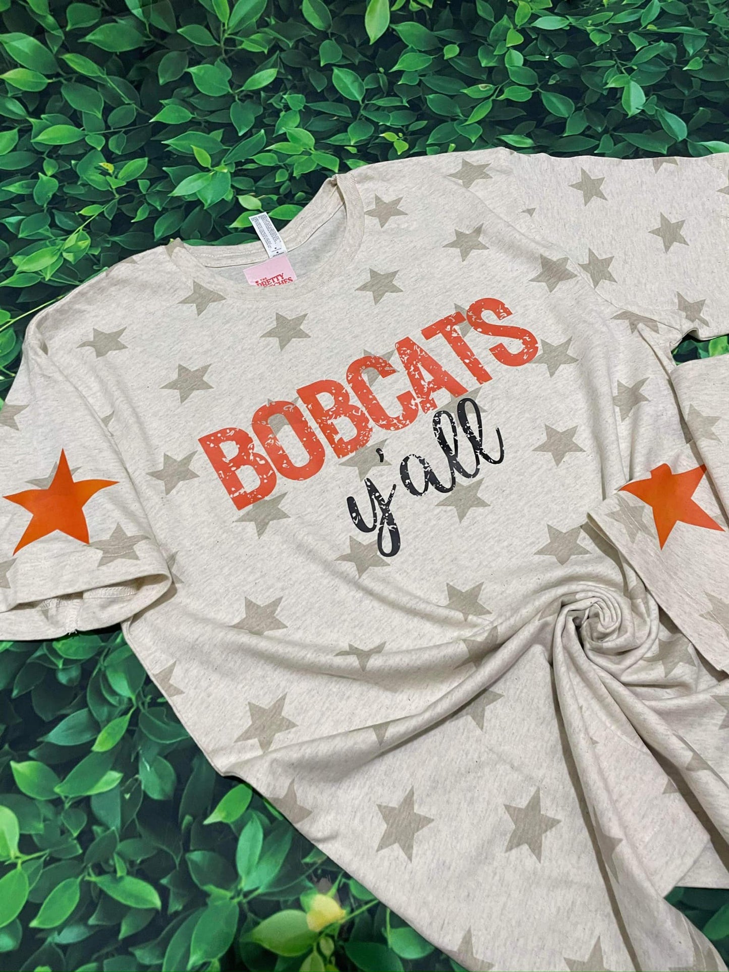 Bobcats yall "orange and black font" T-shirt