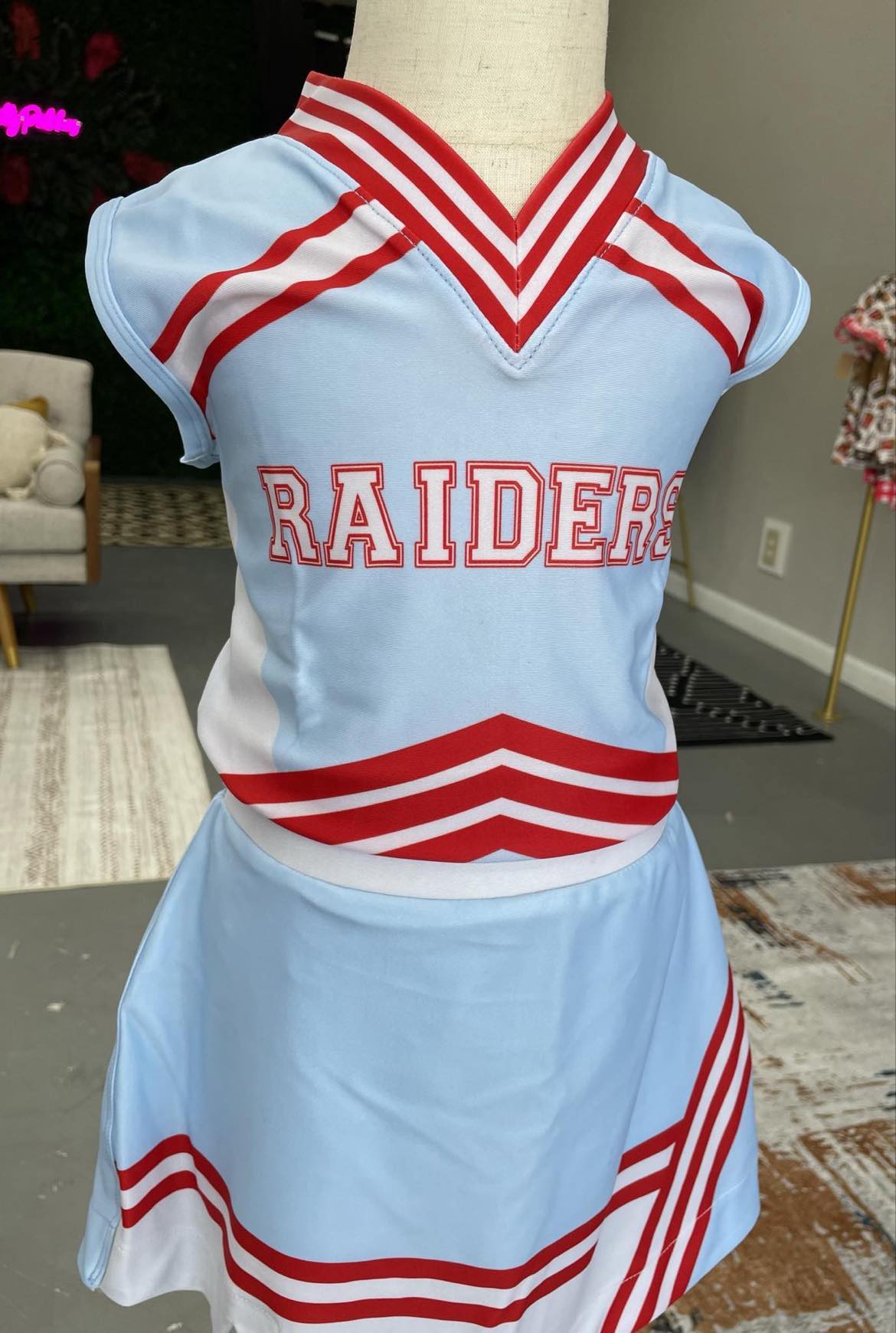 Lumberton cheer Uniform raiders