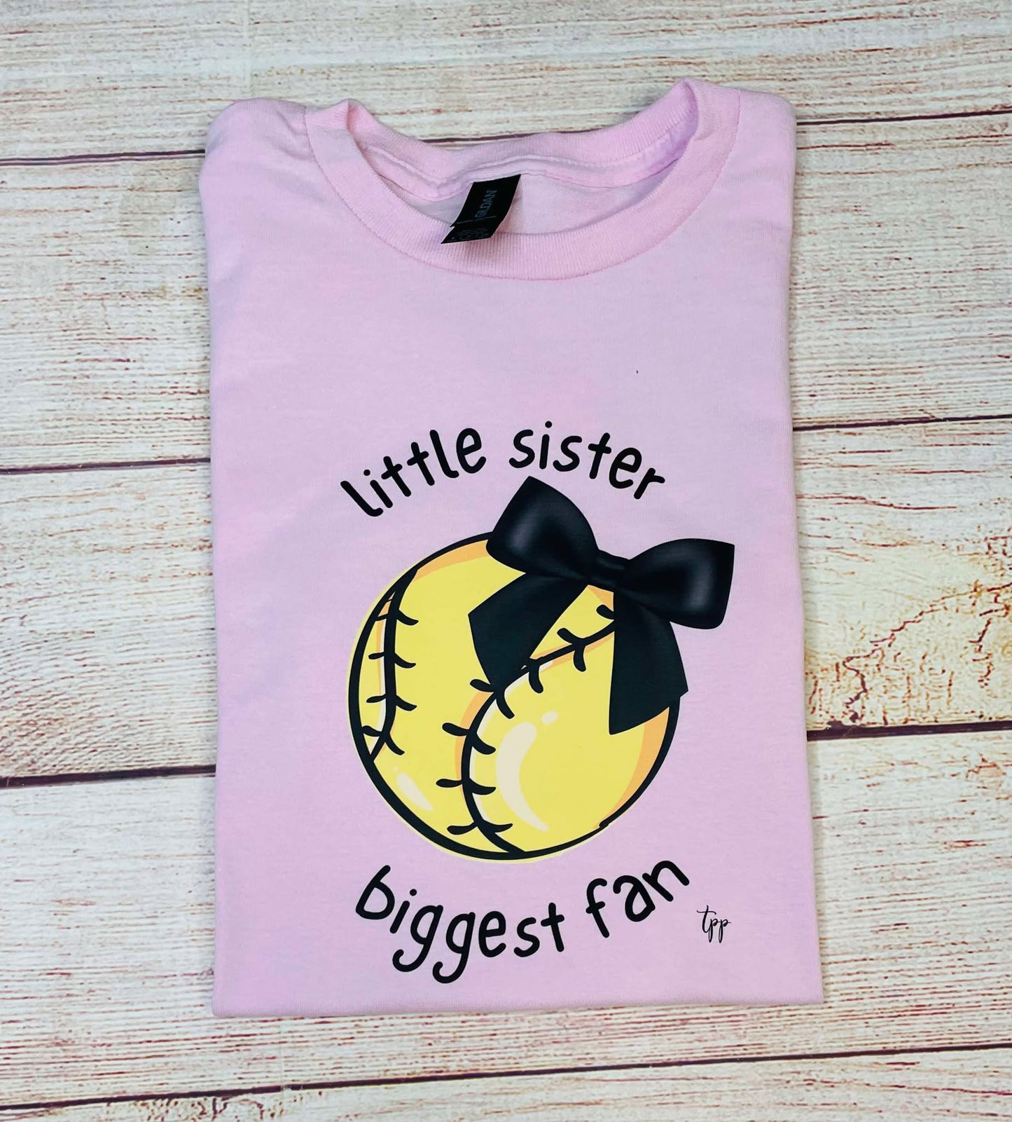 Little Sister Biggest Fan- T SHIRT - (Gildan)