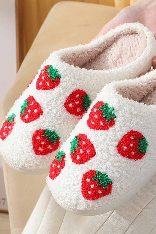 Pink checkered smile yellow face slippers 40SP014
