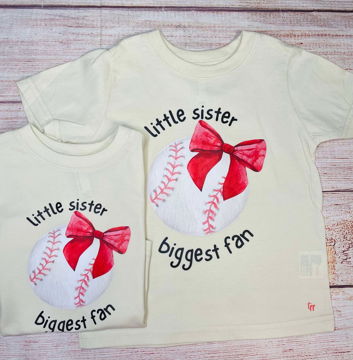 Little Sister Biggest Fan- T SHIRT - (Gildan)