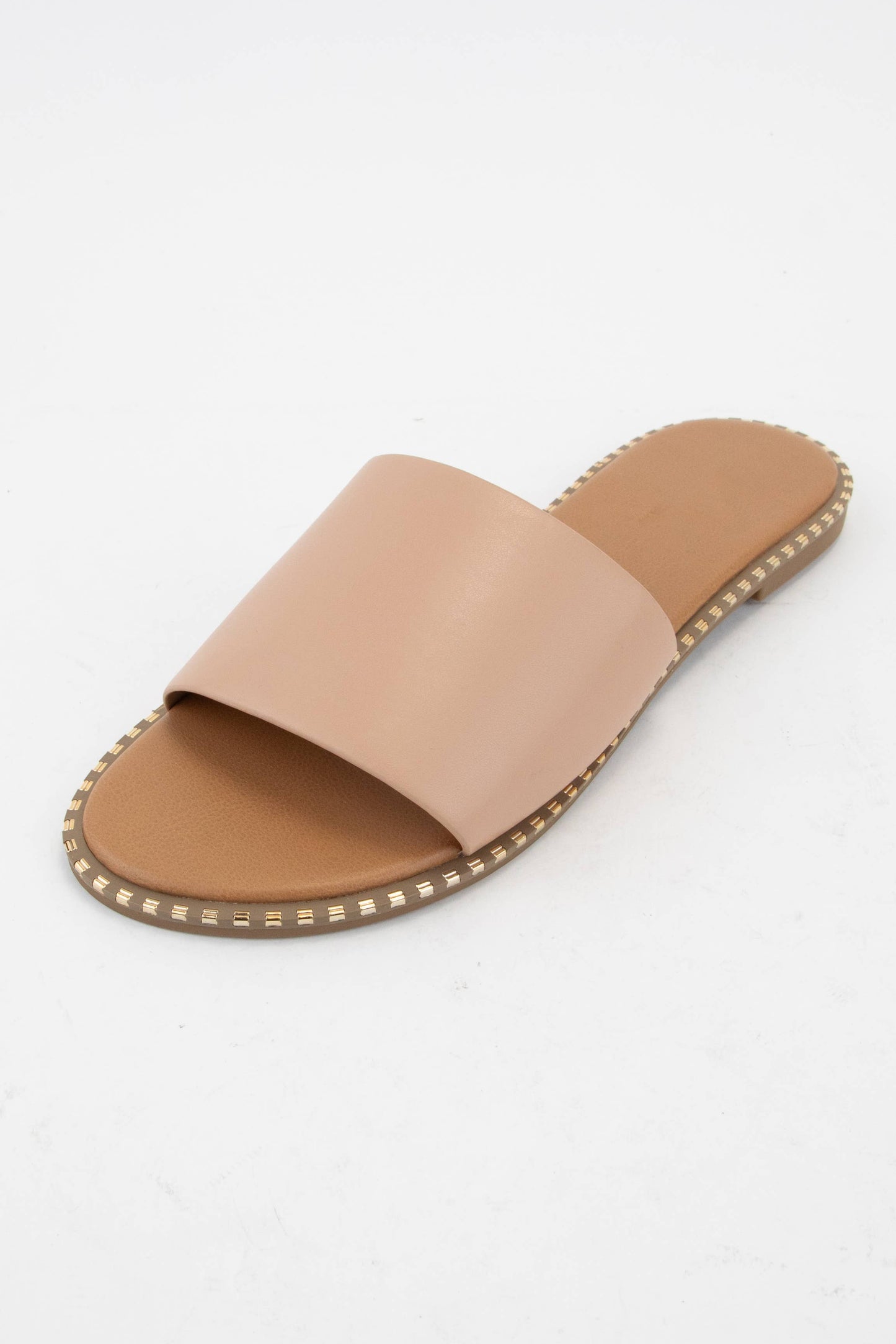 MICAH METAL TIP EMBELLISHED EDGE SOLE SANDAL MMT69