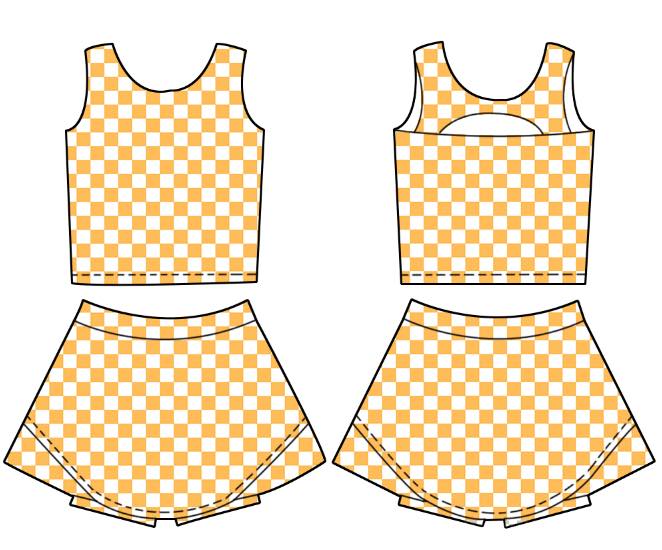 Checkered Athletic Multi Color- 91825AS