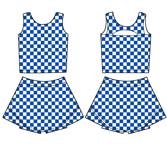 Checkered Athletic Multi Color- 91825AS