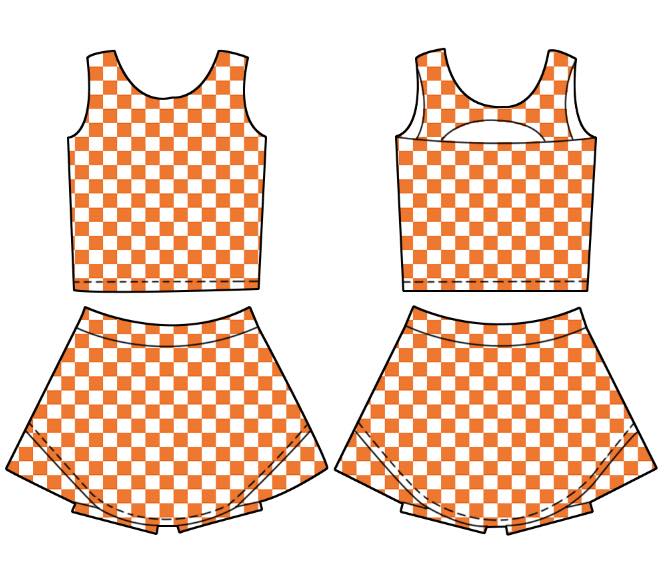 Checkered Athletic Multi Color- 91825AS