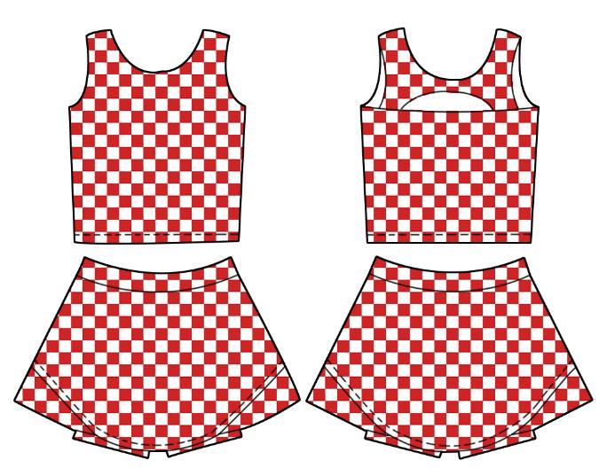 Checkered Athletic Multi Color- 91825AS