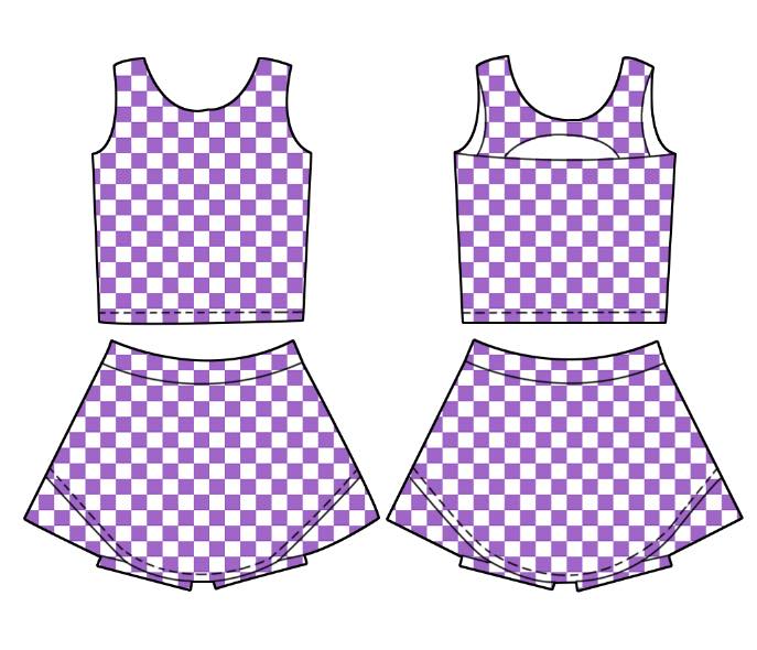 Checkered Athletic Multi Color- 91825AS