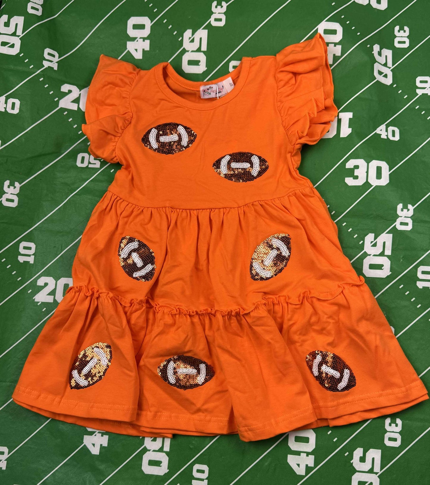 Sequin Football Girls Dress - SFD2