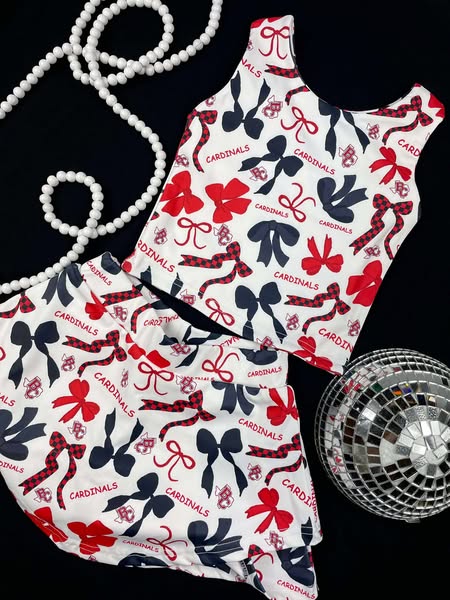 Cardinals and Bows Game Day Set-CBGDS
