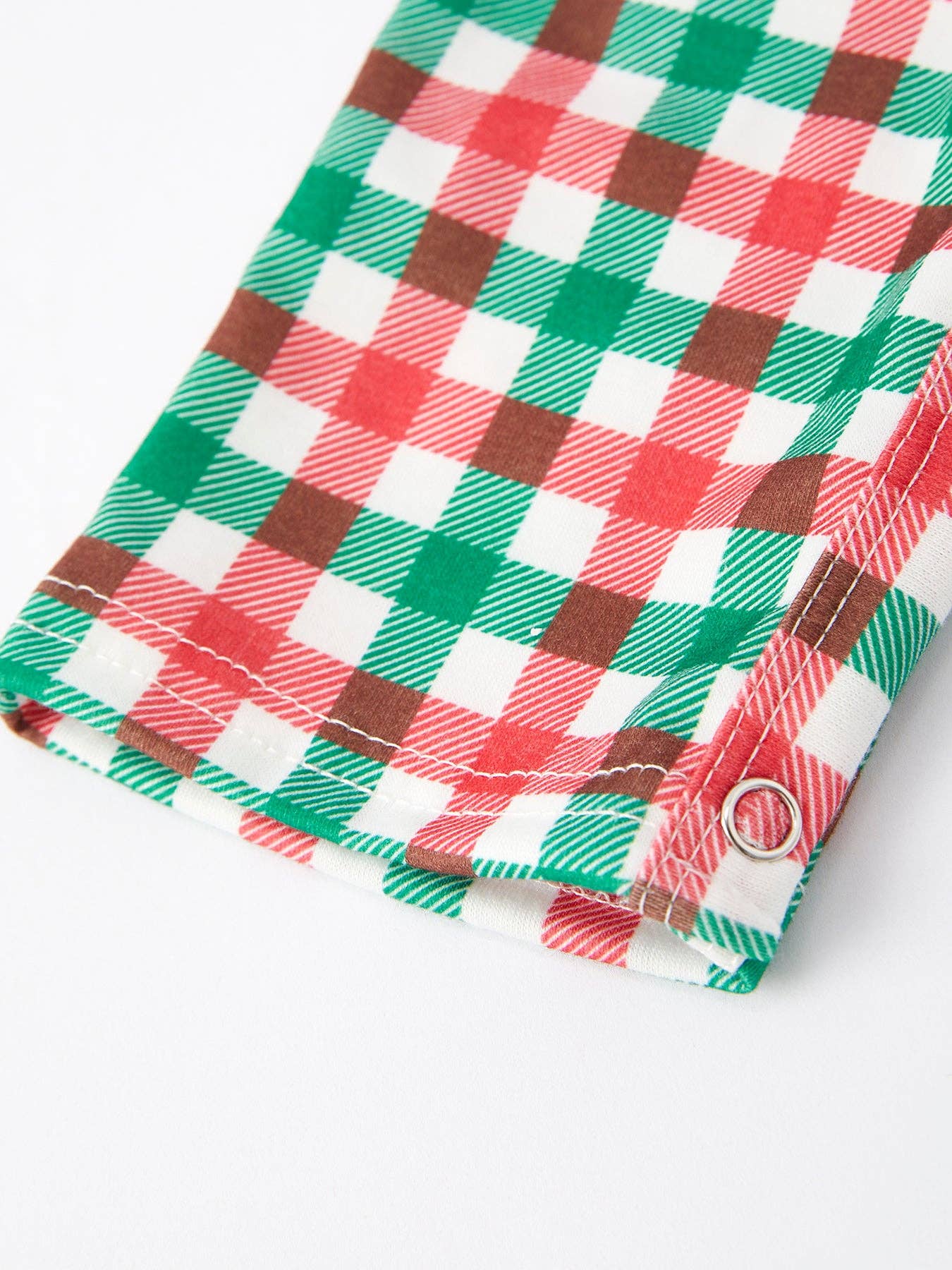 Christmas Plaid Smocking Embroidered Boys Romper RF40017