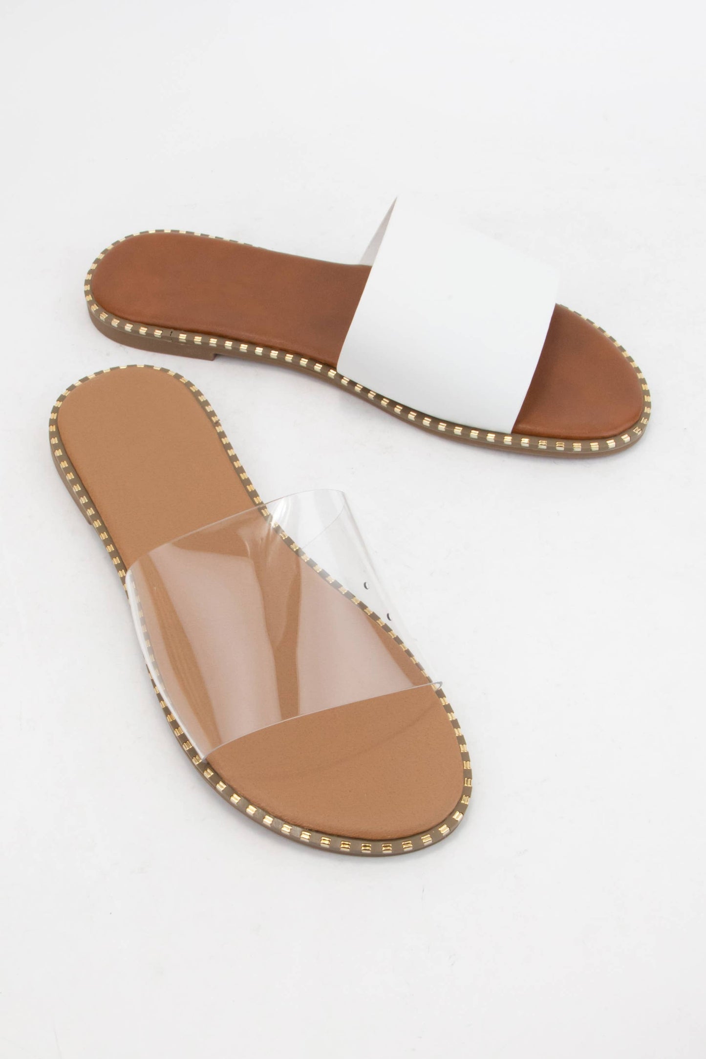 MICAH METAL TIP EMBELLISHED EDGE SOLE SANDAL MMT69