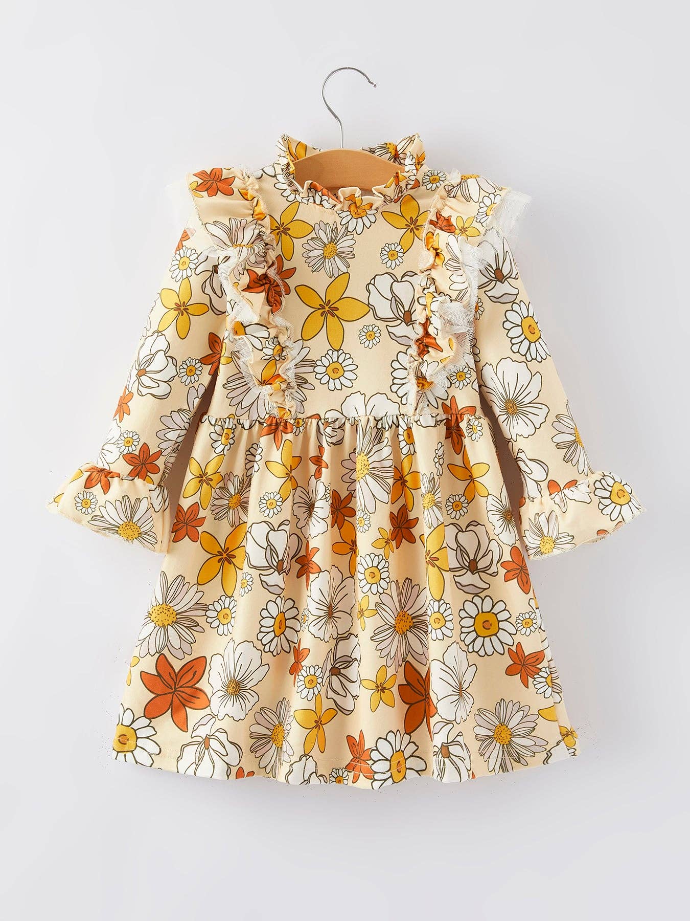 Fall Floral Print Dress DRG65133078
