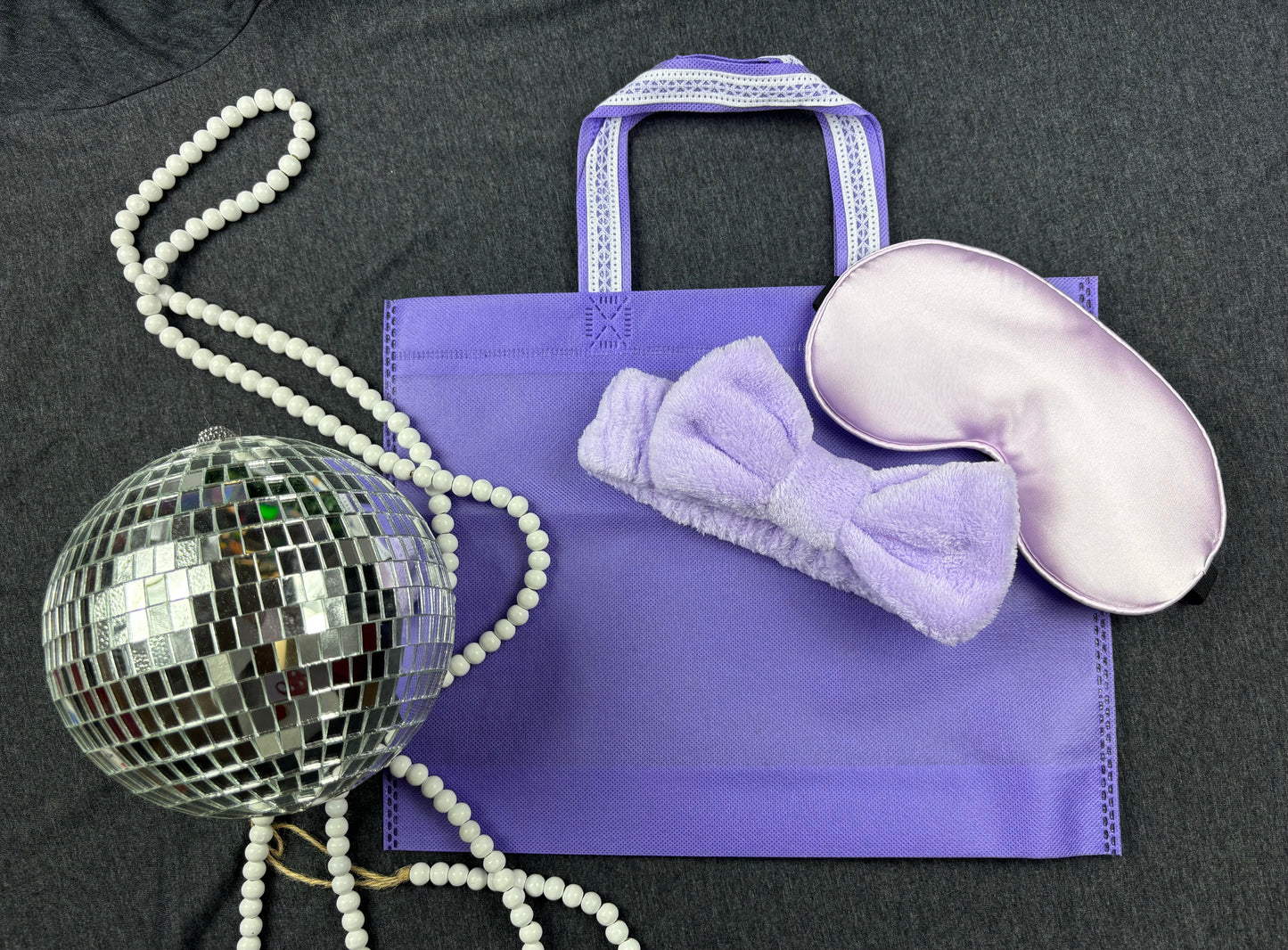 CUTE SLUMBER PARTY TOTE SET