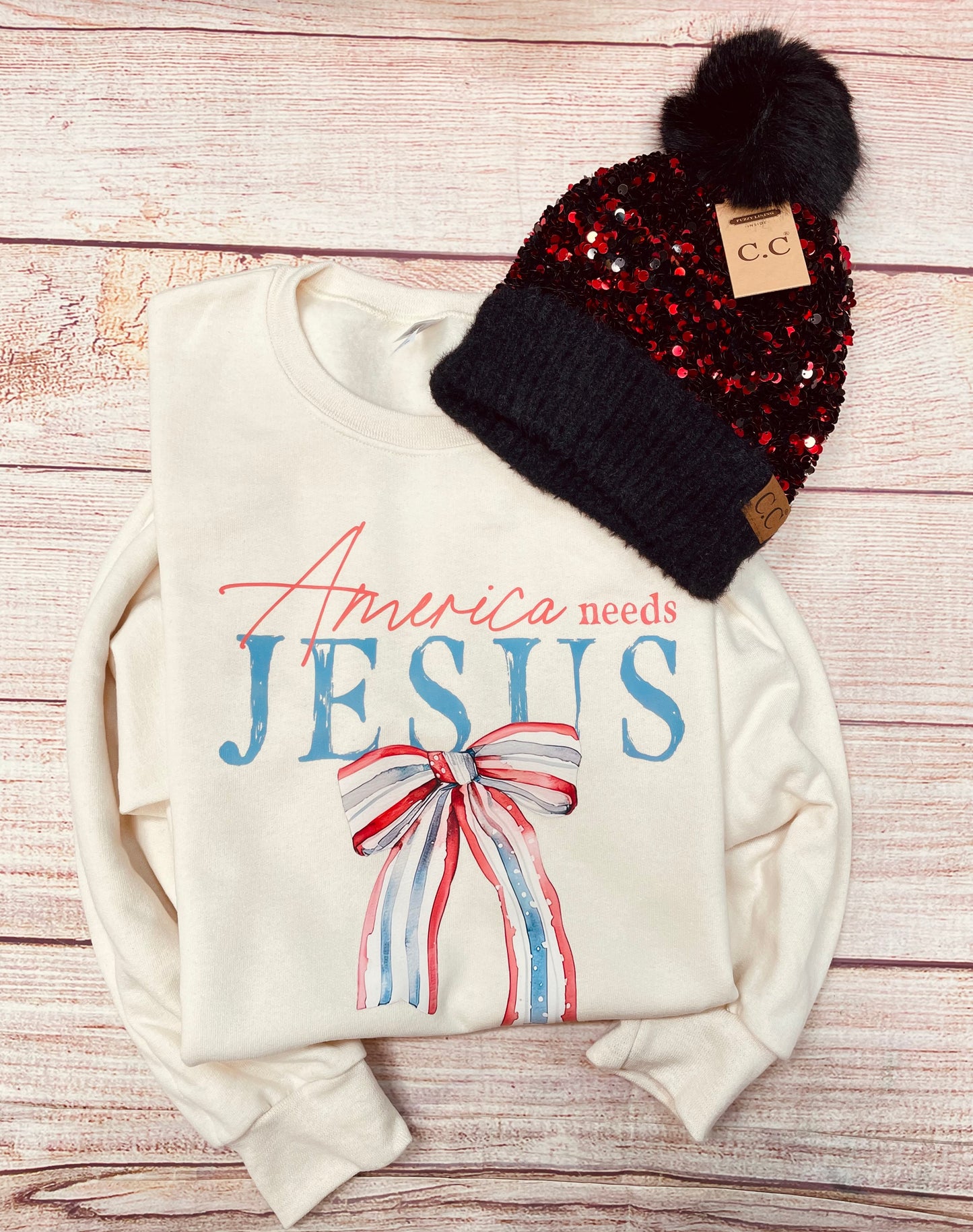 America Needs Jesus Sweatshirt
