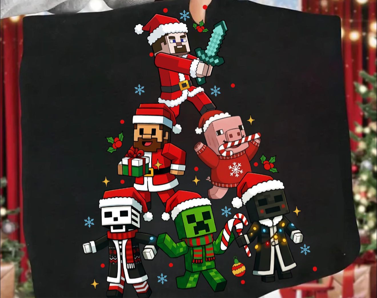 Minecraft Christmas ❤️ - T SHIRT - (Jerzee/Gildan)