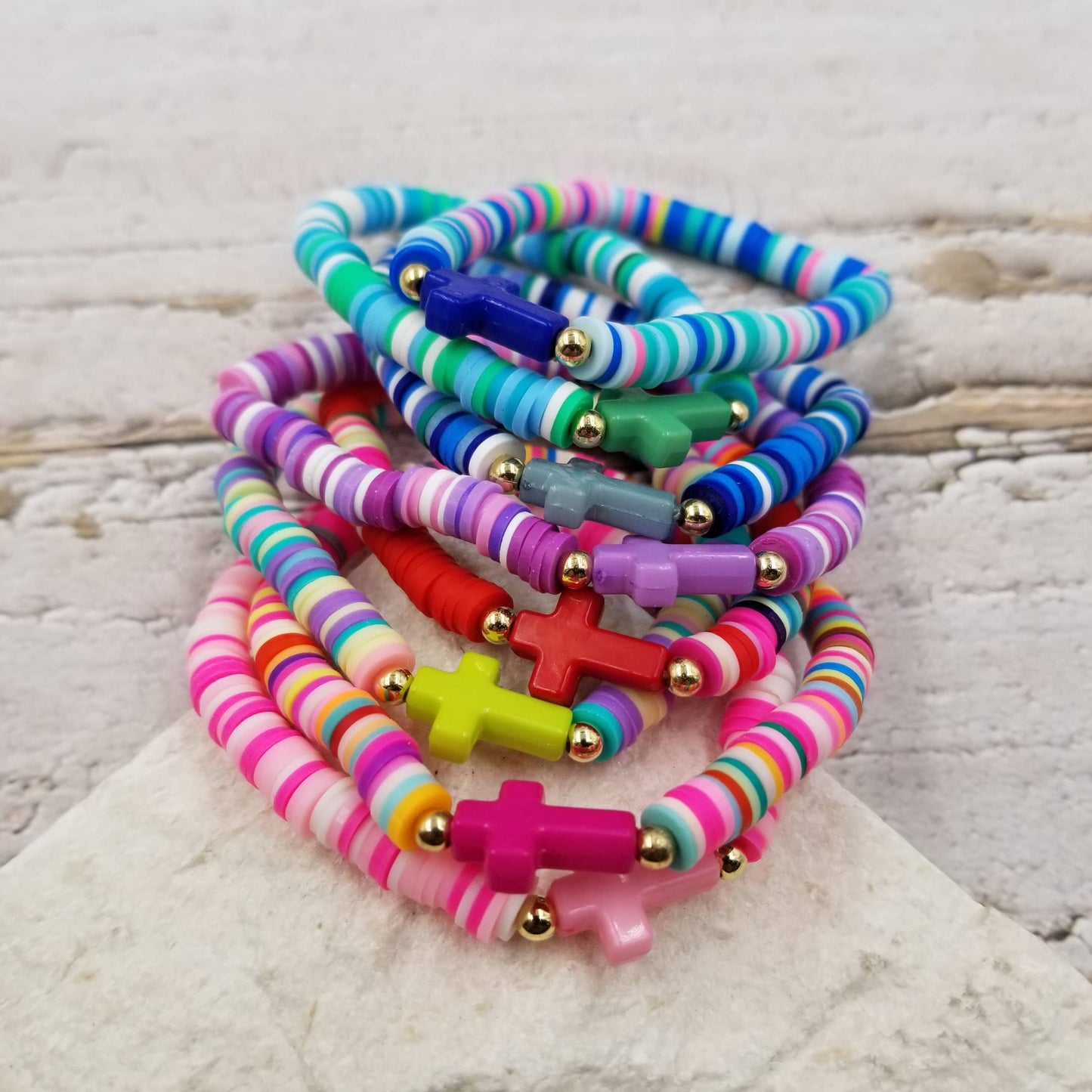 Cross Clay Bracelet TW1508