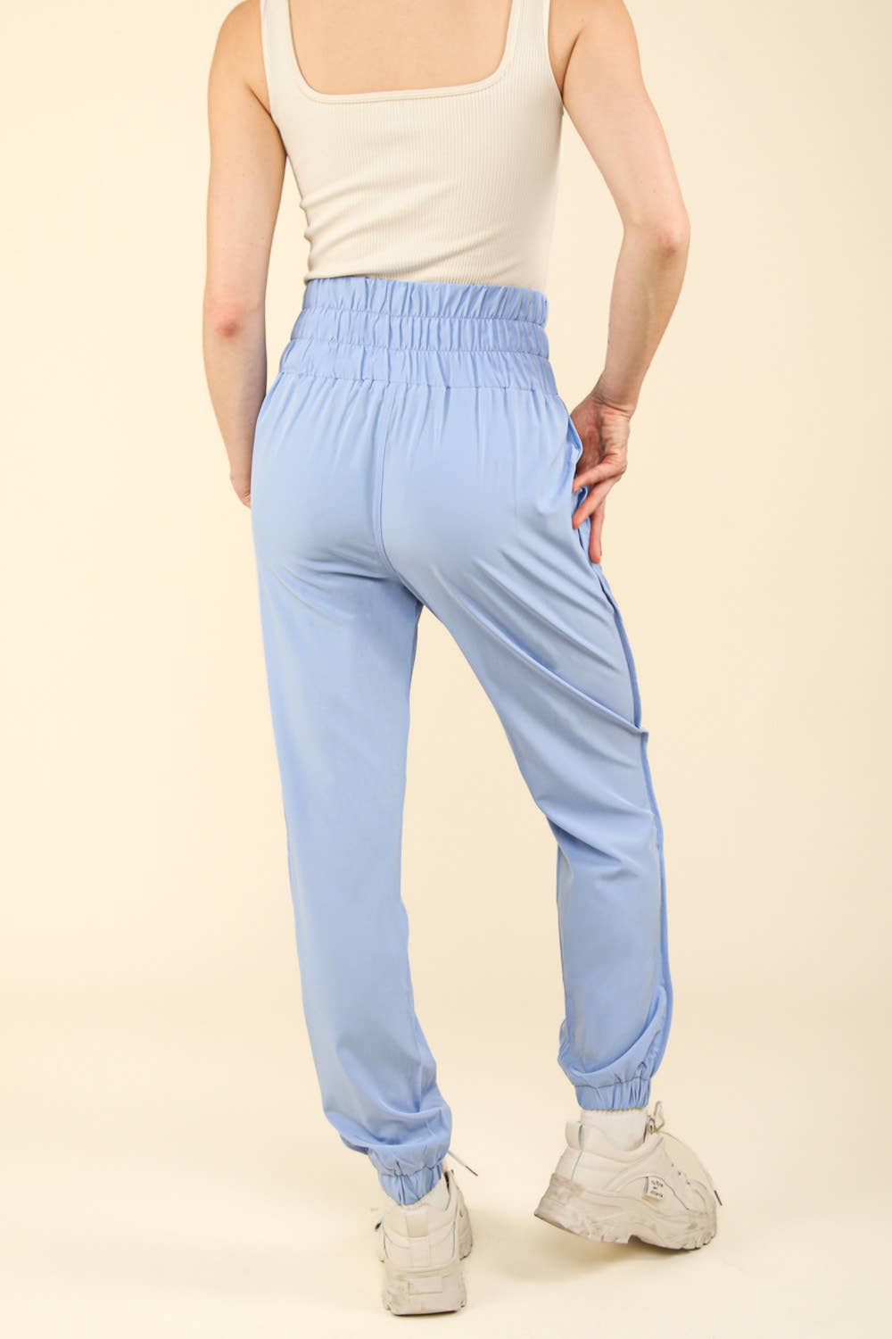 High Waisted Cargo Active Joggers w/ Pockets NP70063
