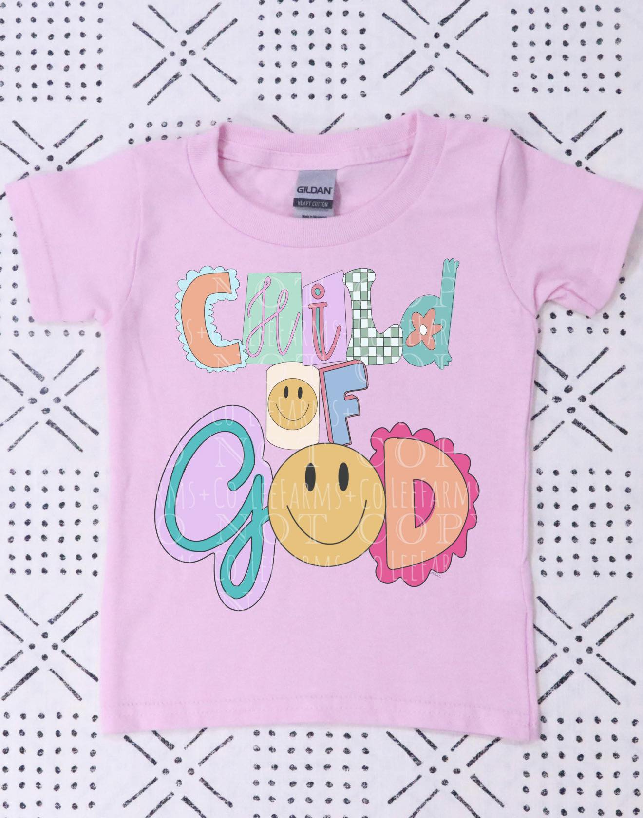 Child of God ๐ฉท๐ฉต๐๐๐งก- T SHIRT- (color comfort/ bella)