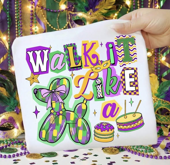 Walk it Like a Dog 💜💚💛- SWEATSHIRT- (GILDAN/JERZEE)