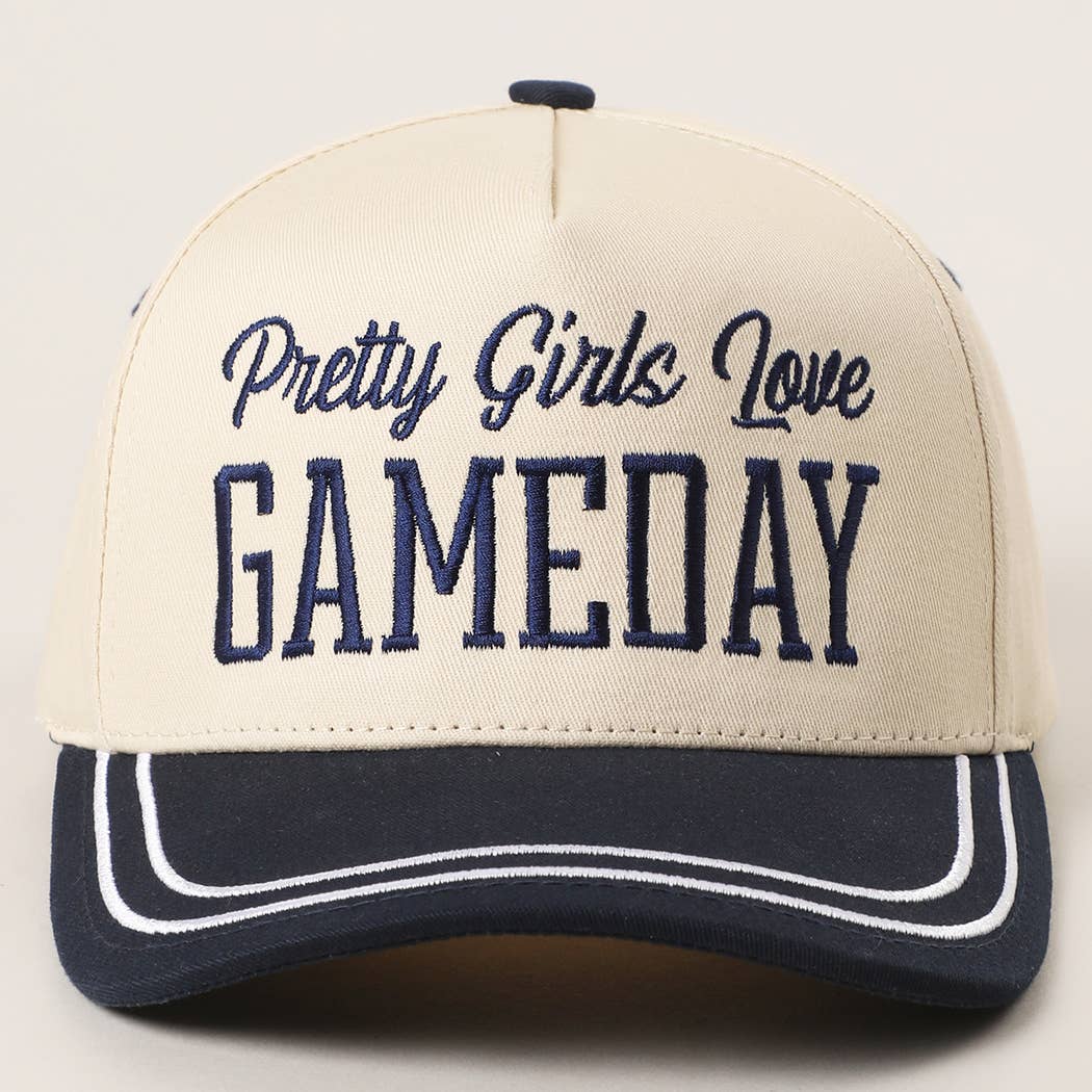 PRETTY GIRLS..Embroidery Double Stitch Trucker Hat-101125br